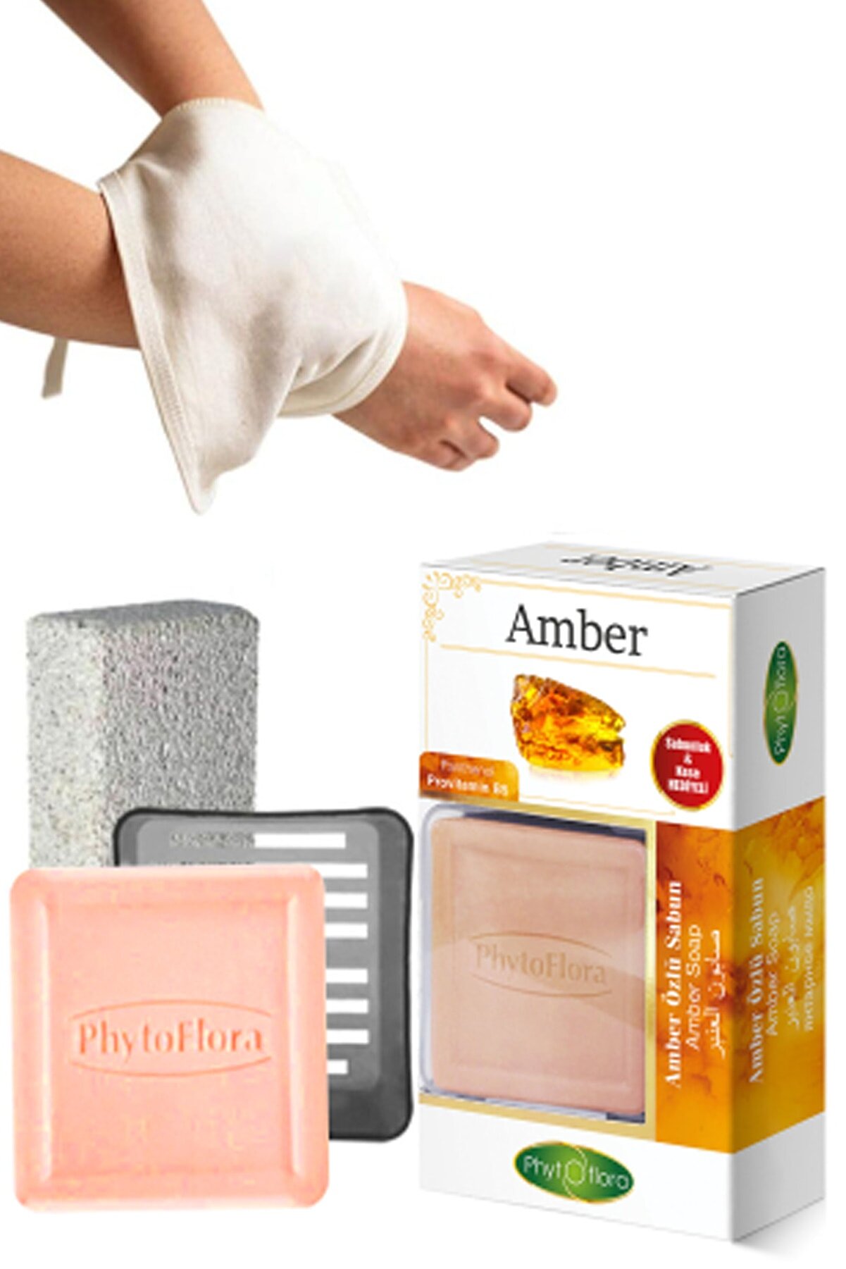 Amber Sabunu Ve Banyo Kesesi̇, Katı Sabunluk