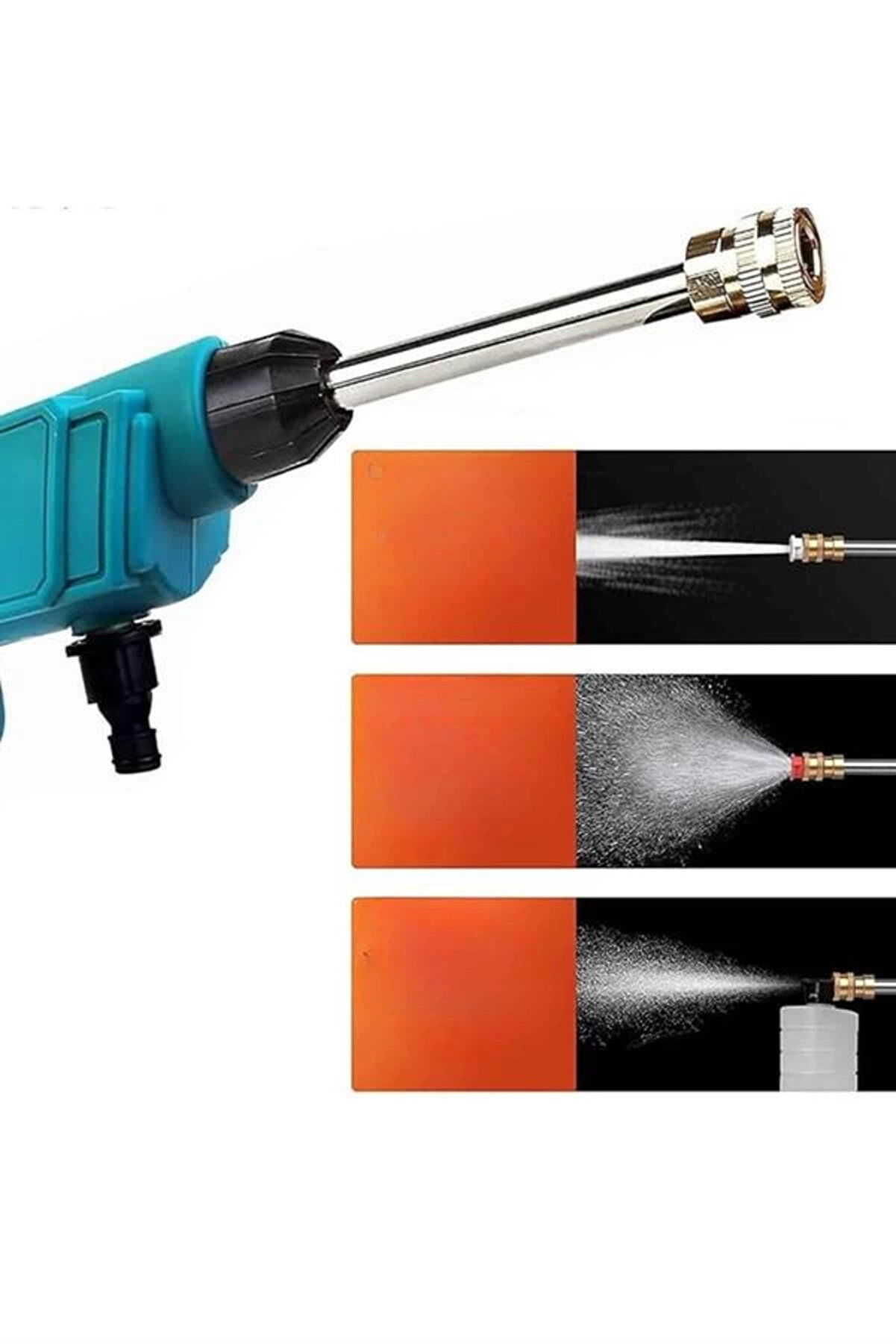 Pazar D&uuml;nyası Bfs Şarjlı Oto Yıkama, Bah&ccedil;e Sulama Tabancası Maki̇nesi̇ Y&uuml;ksek Basın&ccedil;lı