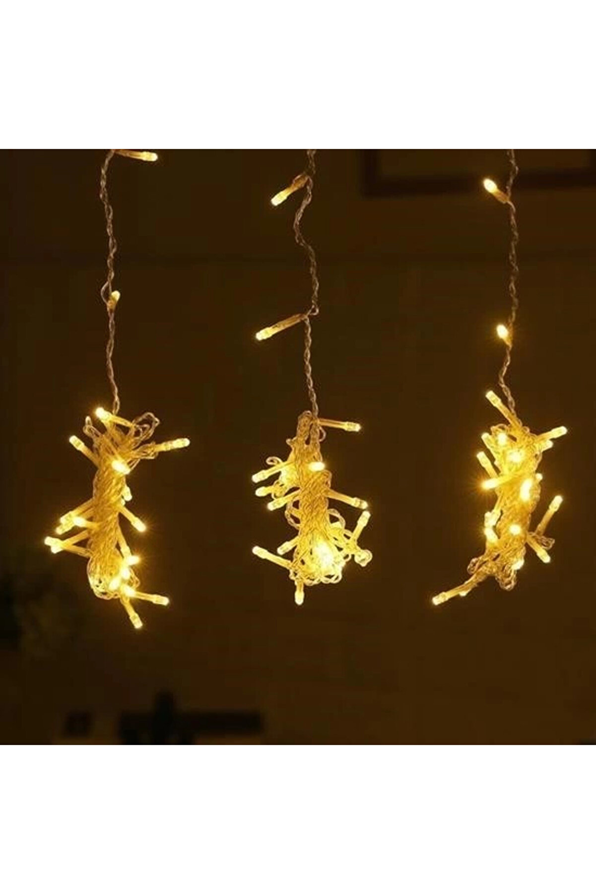 Buti̇k 8 Fonksi̇yonlu 200 Led 10 Sa&ccedil;ak Şeri̇t Led 2X2 Perde İp Led (G&uuml;n Işığı)