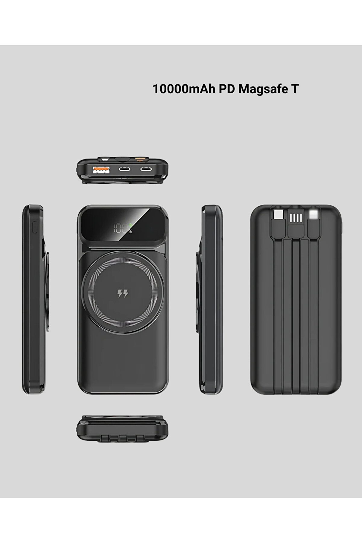 Zero Land 10000 Mah Kablosuz Hızlı Şarj Destekli̇ Powerbank &ndash; 15W, Pd20W, Type-C Gi̇ri̇şli̇