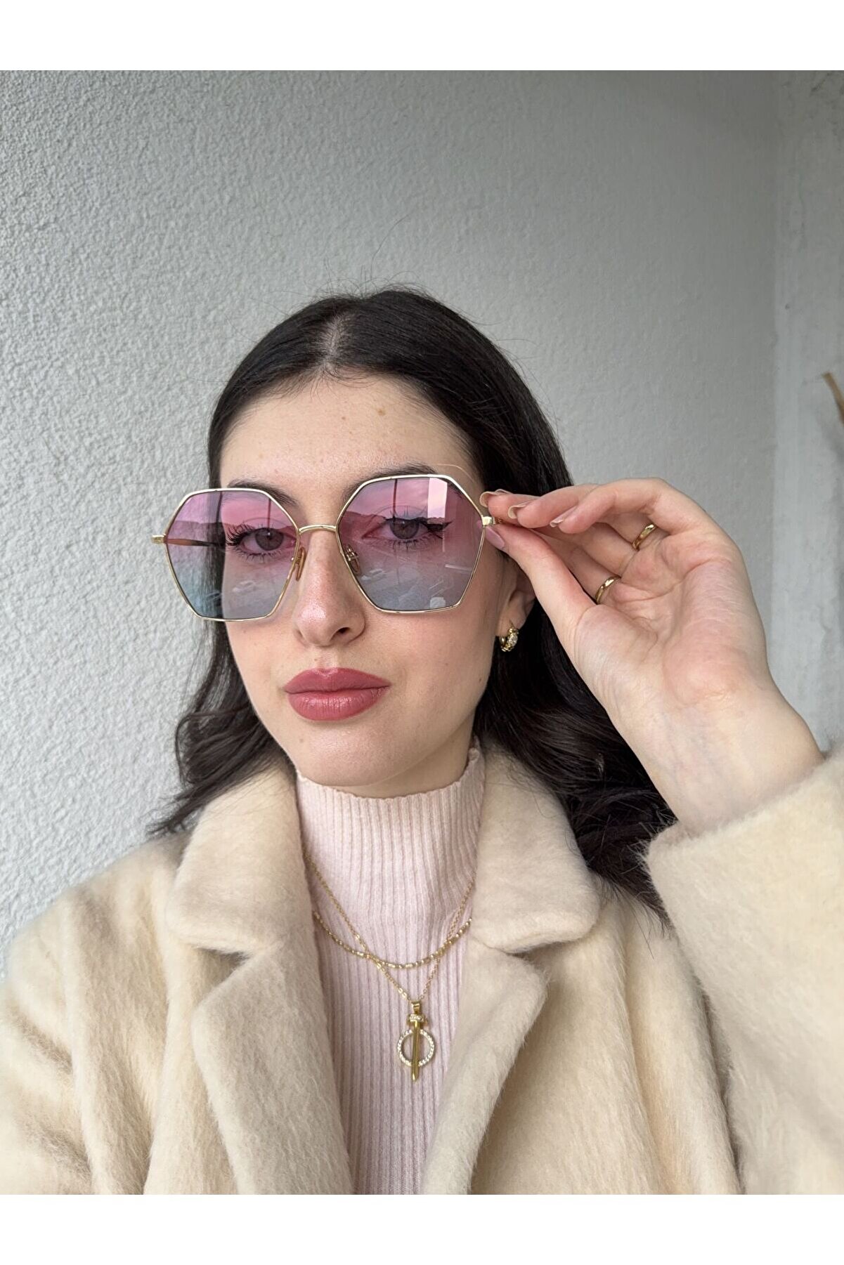 Ateli̇er Emi̇ne Geometri̇k Form Tarz Güneş Gözlüğü
