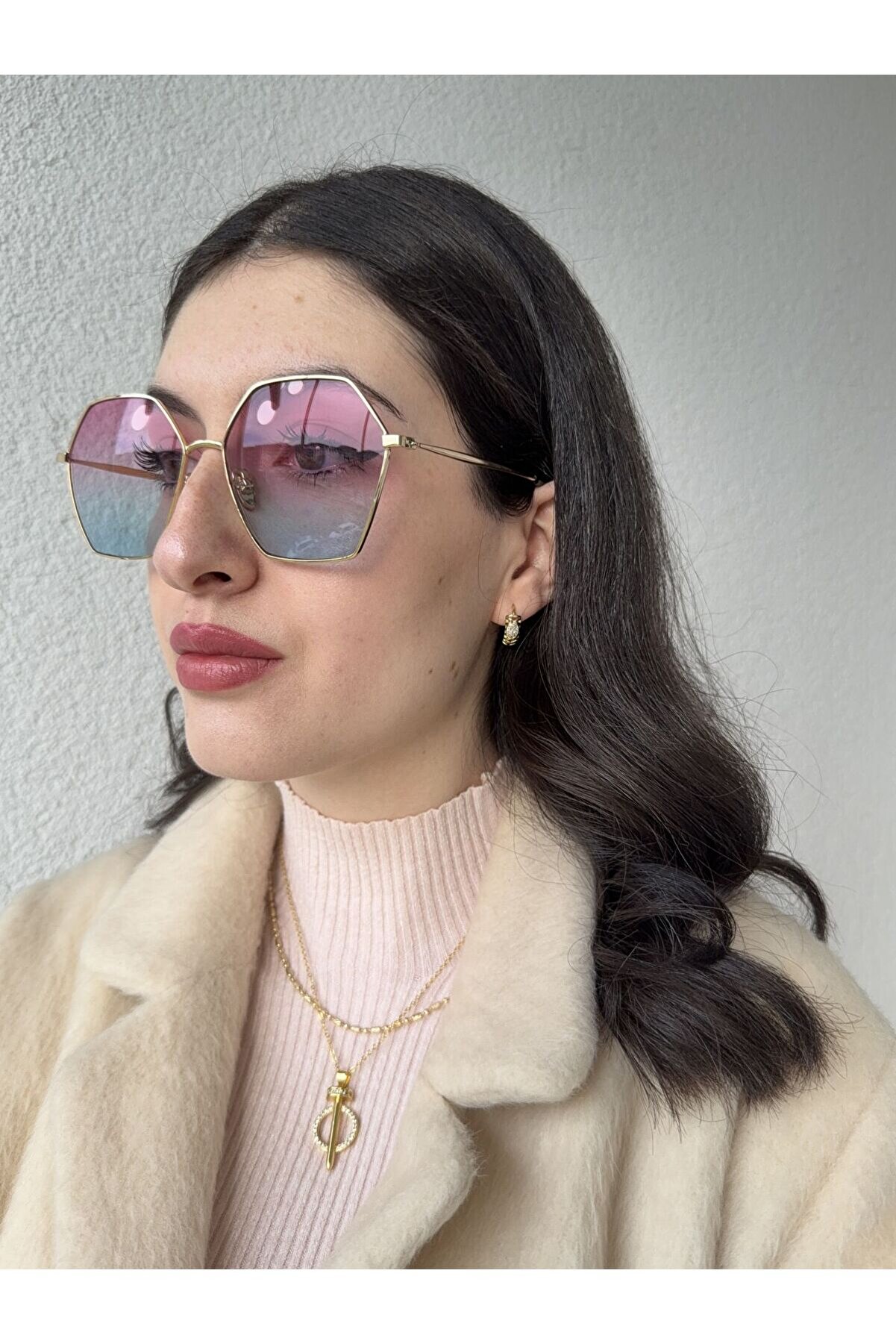 Ateli̇er Emi̇ne Geometri̇k Form Tarz Güneş Gözlüğü