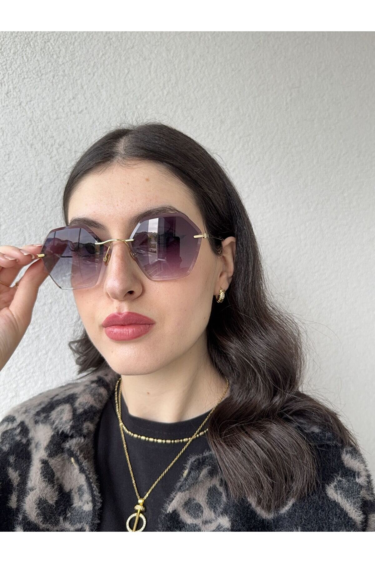 Ateli̇er Emi̇ne Geometri̇k Degrade Cam Güneş Gözlüğü