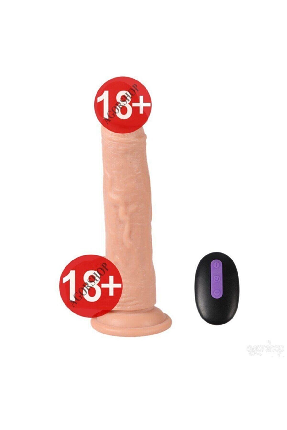 Meyrabest Di̇ldo Seri̇es Dean 21 Cm 20 Modlu Ti̇treşi̇mli̇ Uzaktan Kumandalı Şarjlı Reali̇sti̇k Peni̇s