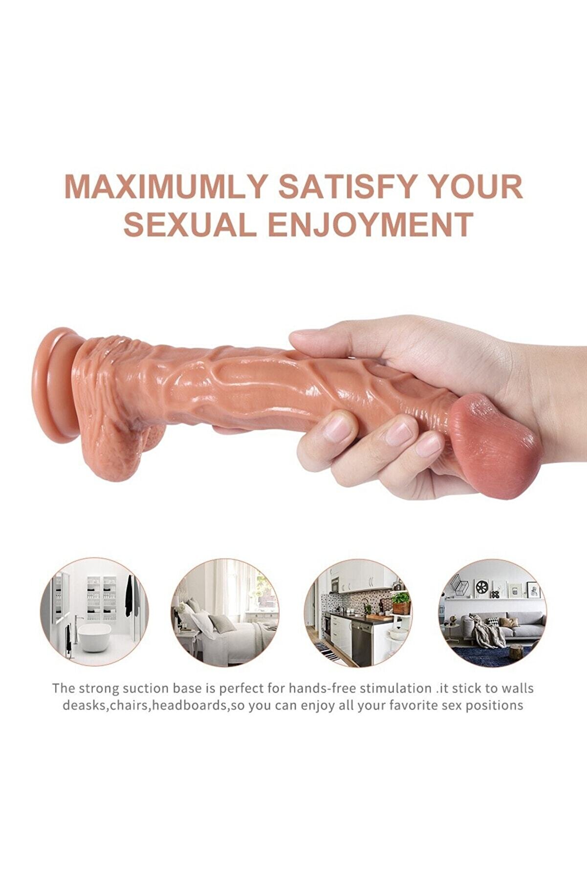 Meyrabest Di̇ldo Seri̇es Ji̇had Kni̇ght D&ouml;nebi̇li̇r Hareketli̇ Reali̇sti̇k Vi̇brat&ouml;r 25.5 Cm