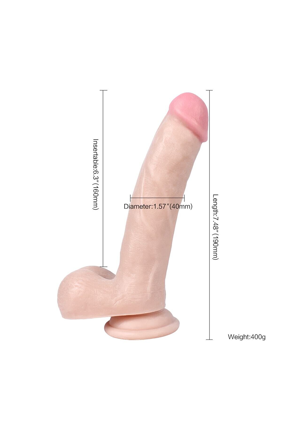 Meyrabest Male Li̇on Flexi̇ble 20 Cm Reali̇sti̇k Peni̇s