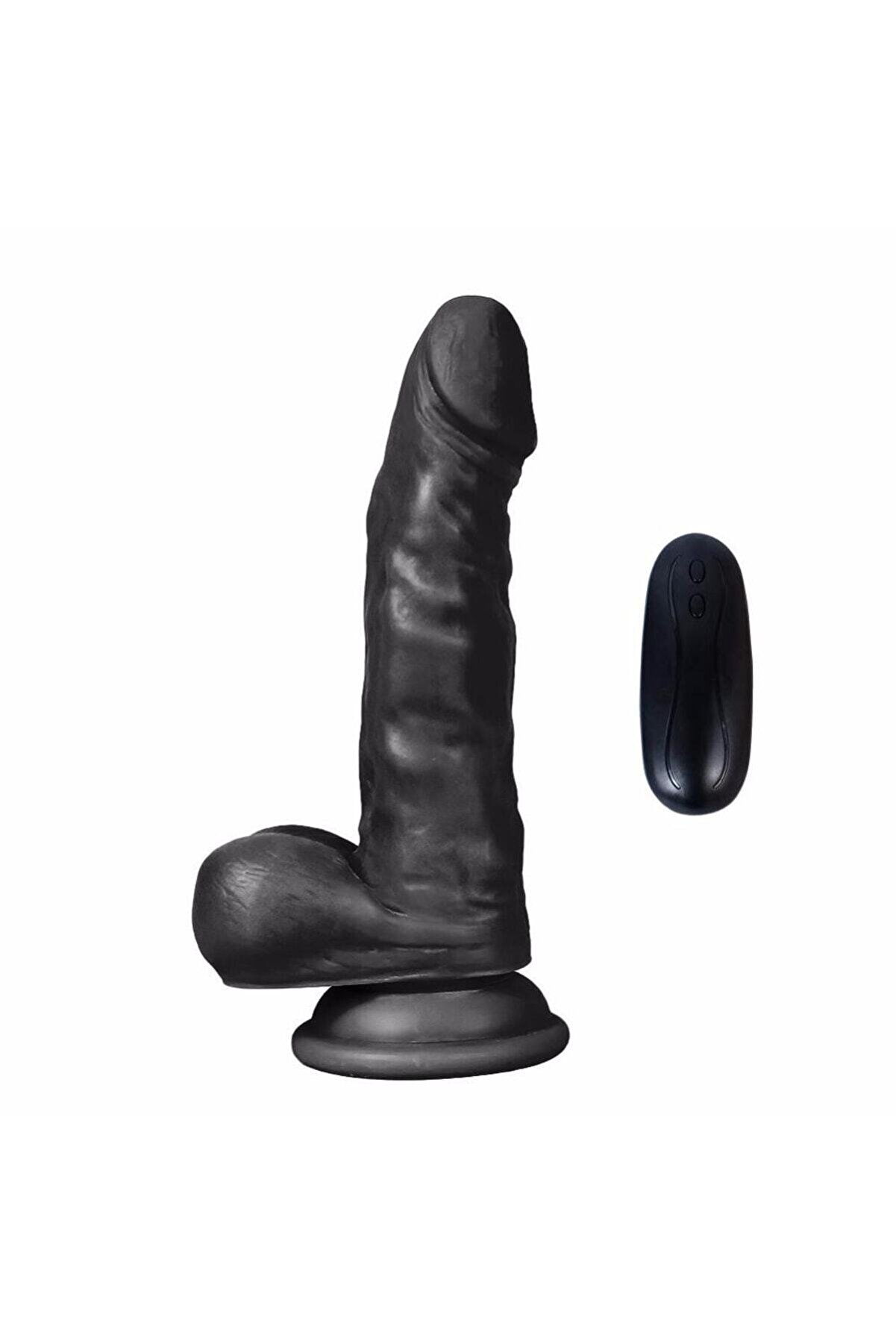 Meyrabest Di̇ldo Seri̇es Si̇yah Hunk Eagle 17 Cm 20 Modlu Ti̇treşi̇mli̇ Reali̇sti̇k Peni̇s