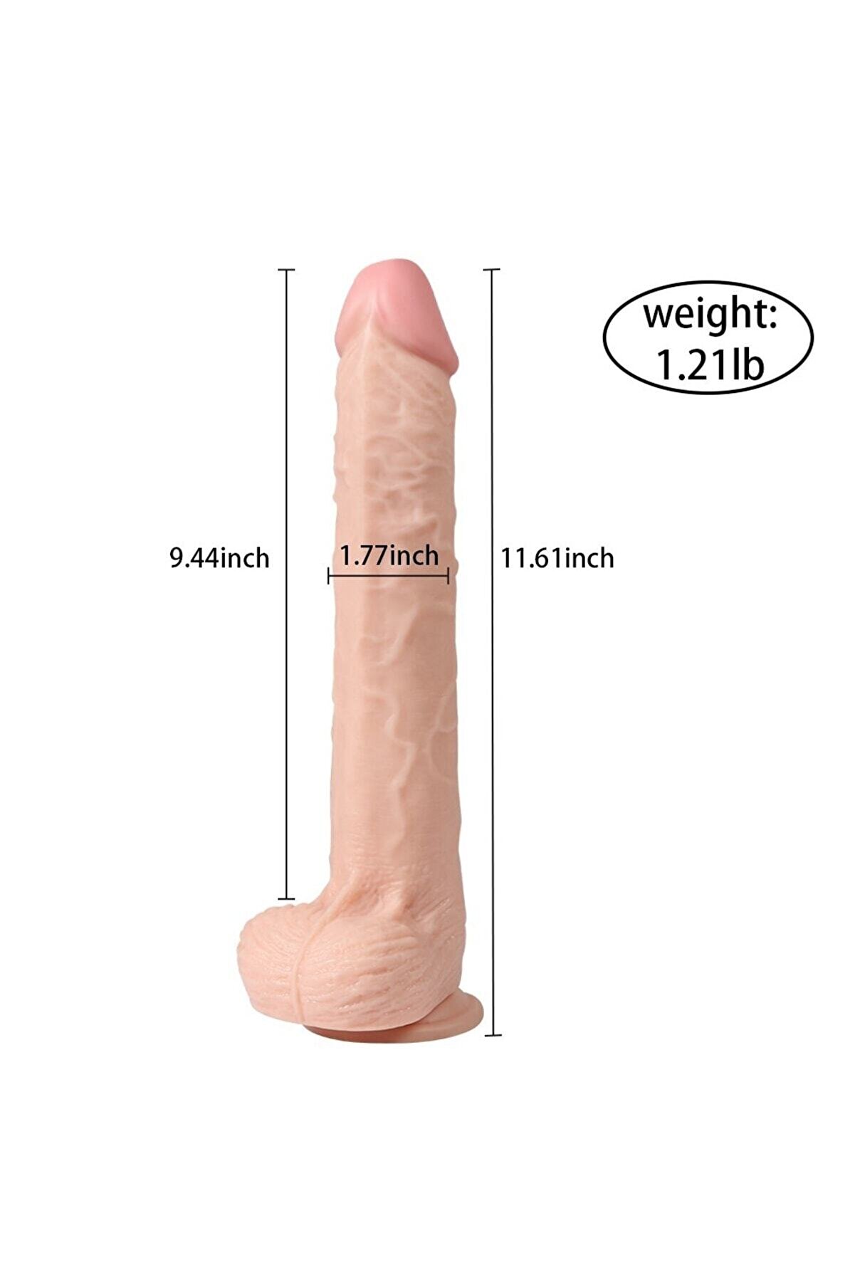 Erox Di̇ldo Seri̇es Bart 29.5 Cm Şarjlı Reali̇sti̇k Vi̇brat&ouml;r