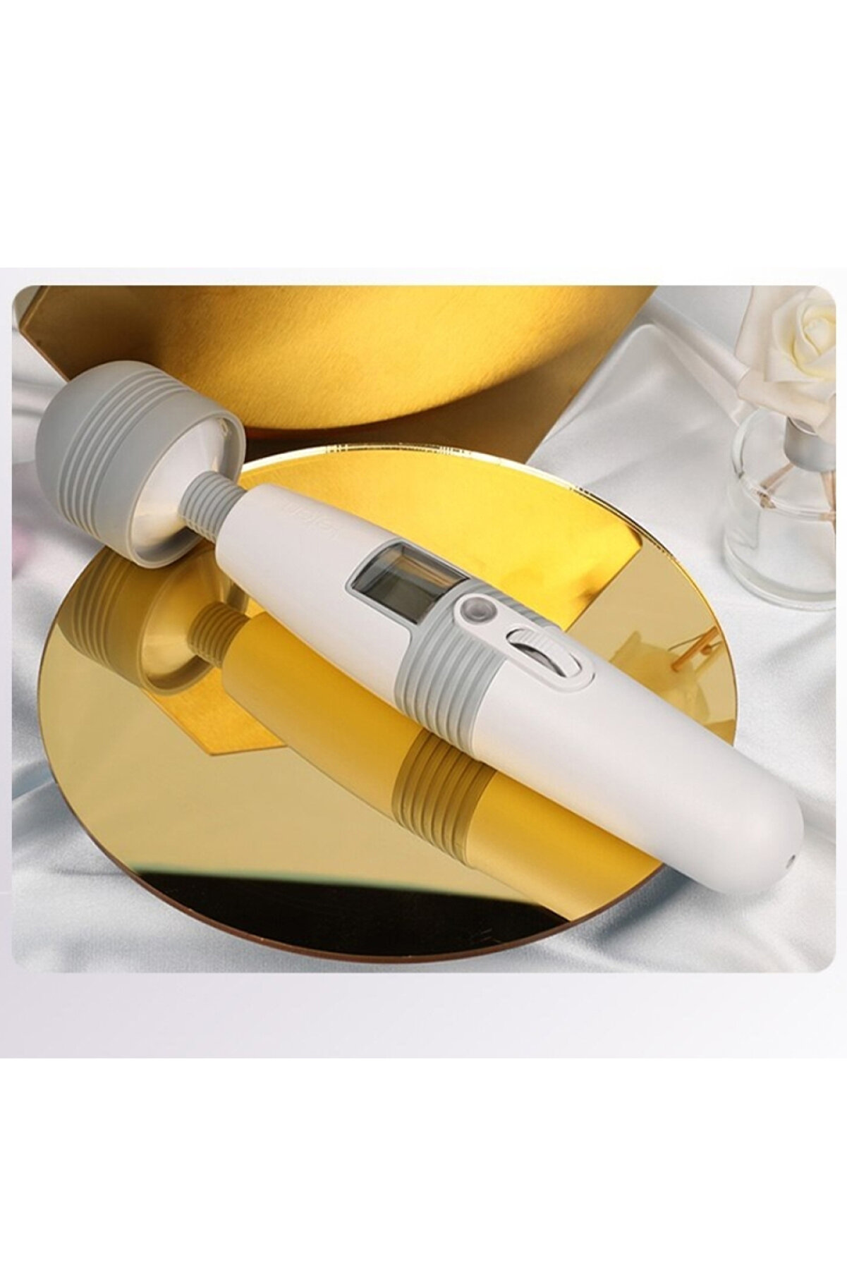 Erox Young Versi̇on Professi̇onal Massager Isıtmalı Masaj Wand Vi̇brat&ouml;r-Gray