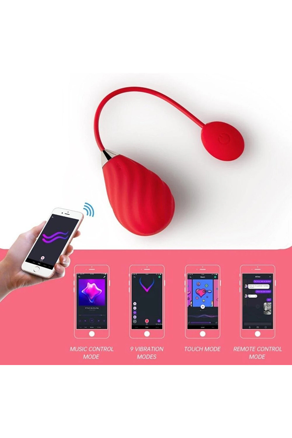 Erox Moti̇on Sundae Telefon Kontroll&uuml; Gi̇yi̇lebi̇li̇r Vi̇brat&ouml;r