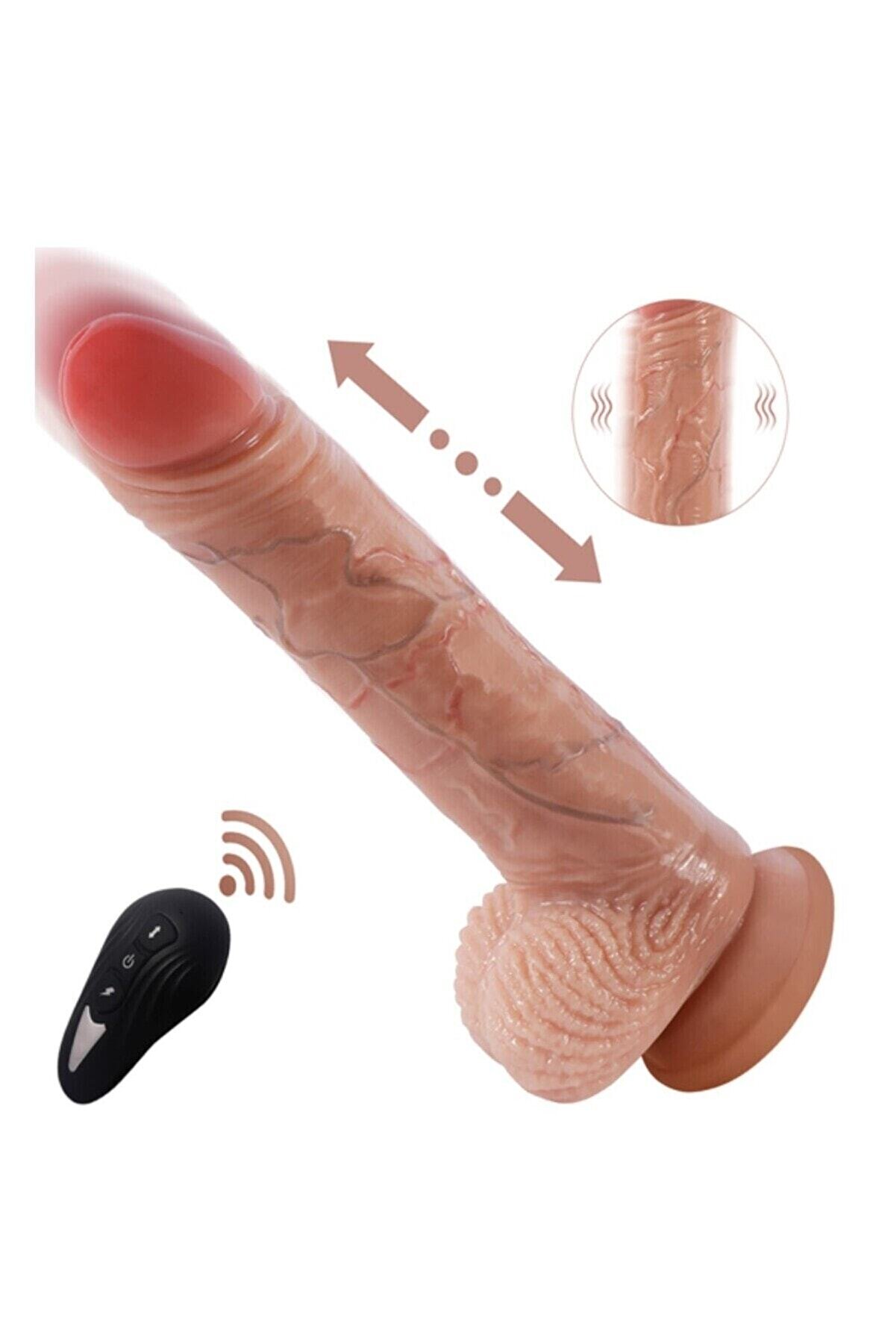 Erox Marwi̇n Uzaktan Kumandalı İleri̇ Geri̇ Hareketli̇ Reali̇sti̇k Peni̇s Vi̇brat&ouml;r