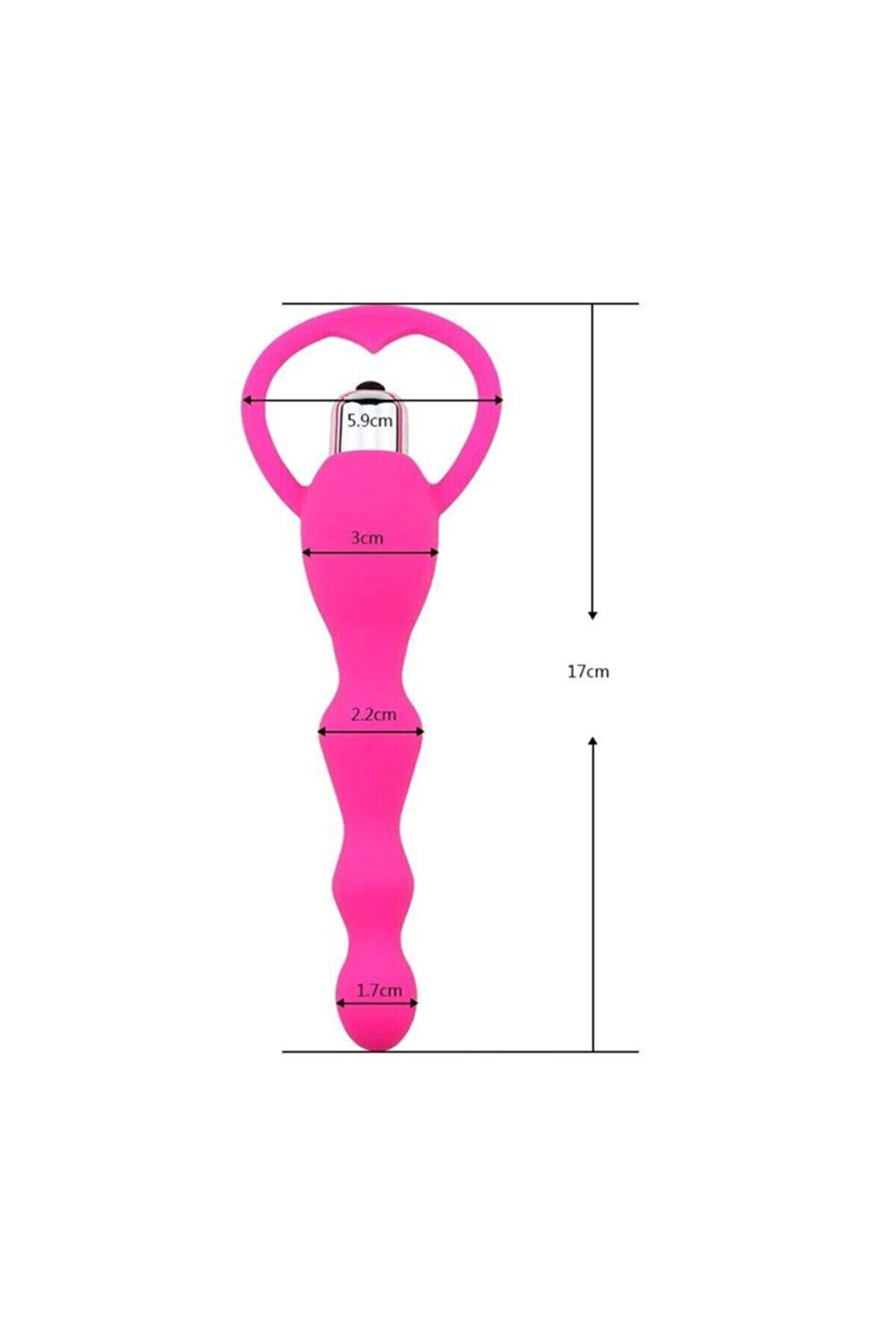 Leten S&uuml;per Anal Plug Boğumlu Ti̇treşi̇mli̇ Medi̇kal Si̇li̇kon Pembe Anal Vi̇brat&ouml;r