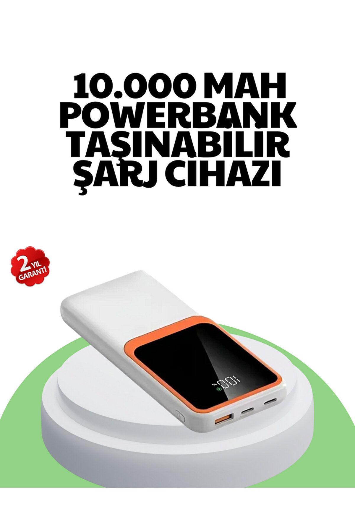 Zero Land Nrtmsa 10000 Mah Hızlı Şarj Destekli̇ Powerbank &ndash; Hafi̇f, Kompakt (212231) Ve G&uuml;venli̇