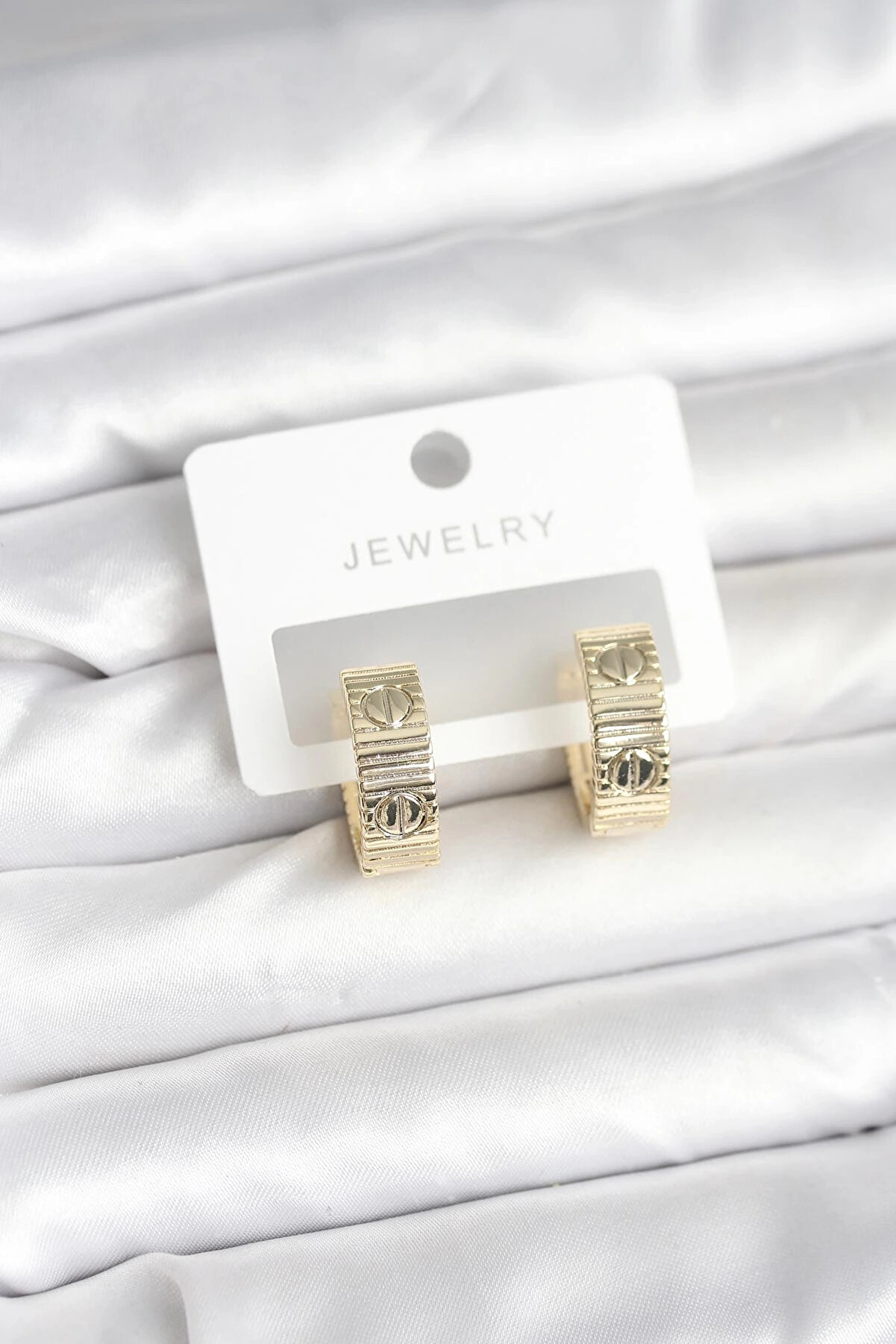 Shopwave Pi̇ri̇n&ccedil; Gold Renk Halka Kadın K&uuml;pe