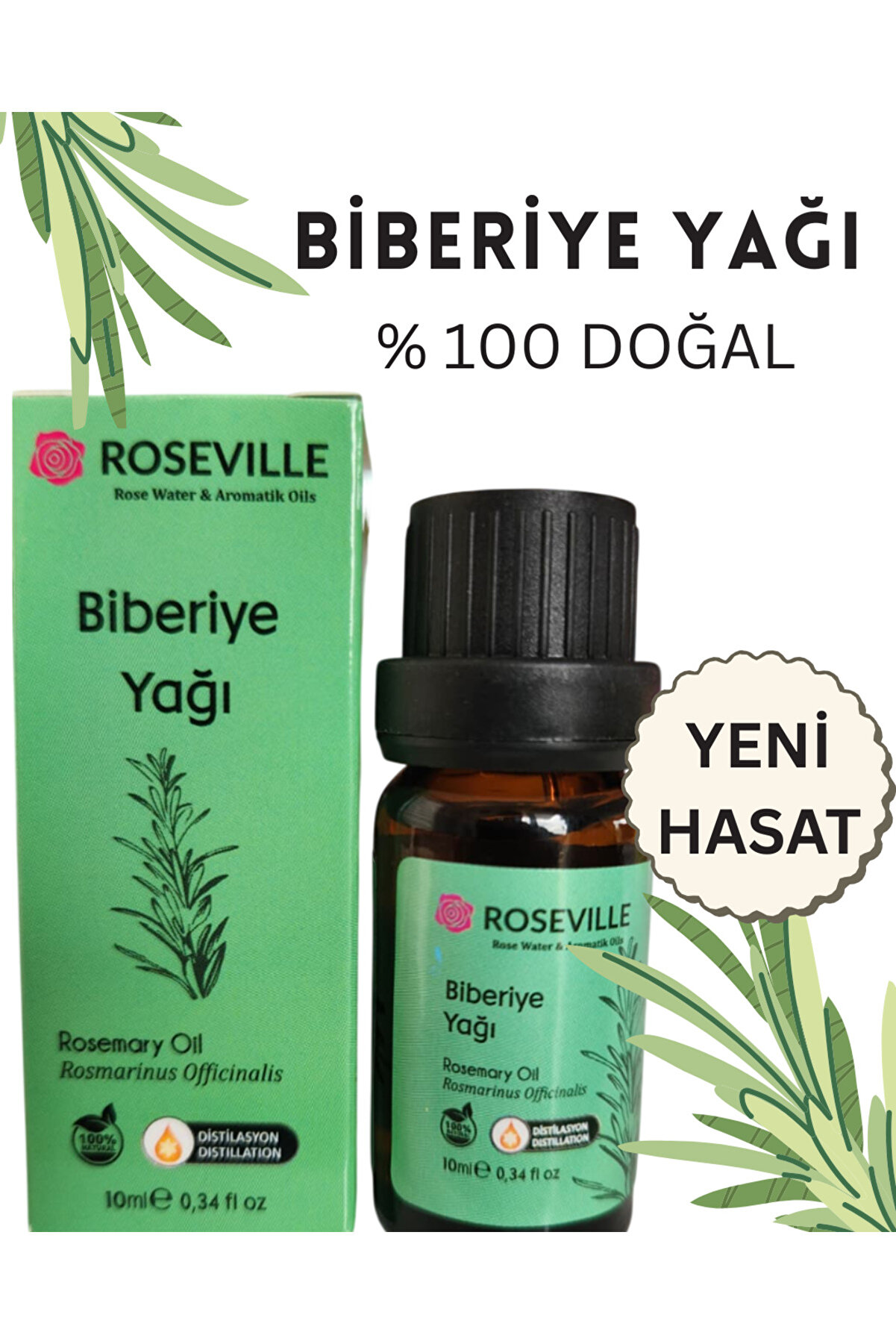 Rosevi̇lle Bi̇beri̇ye Uçucu Yağı 10 Ml %100 Saf Ve Doğal