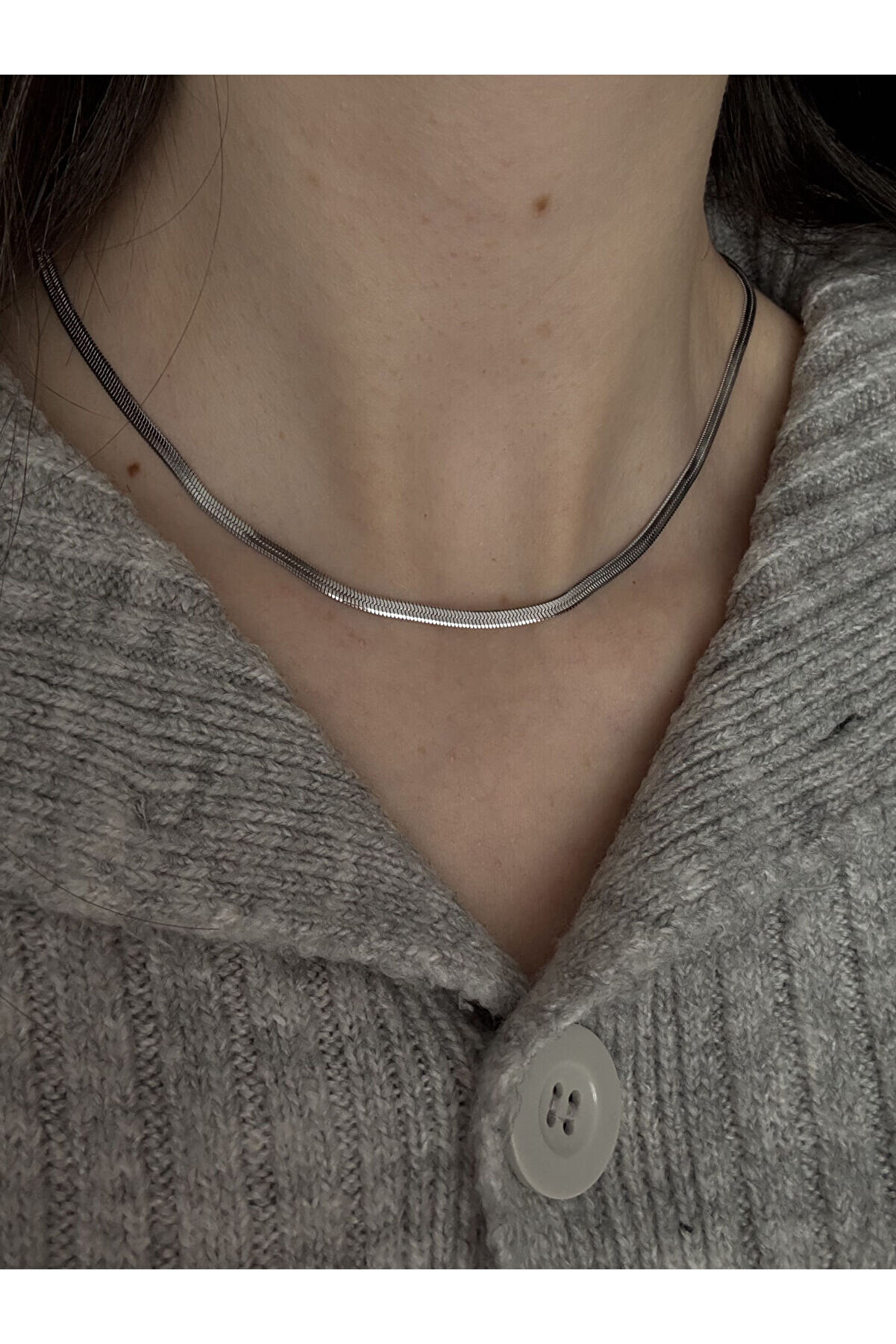 Ateli̇er Emi̇ne Si̇lver İtalyan Zi̇nci̇r Kolye