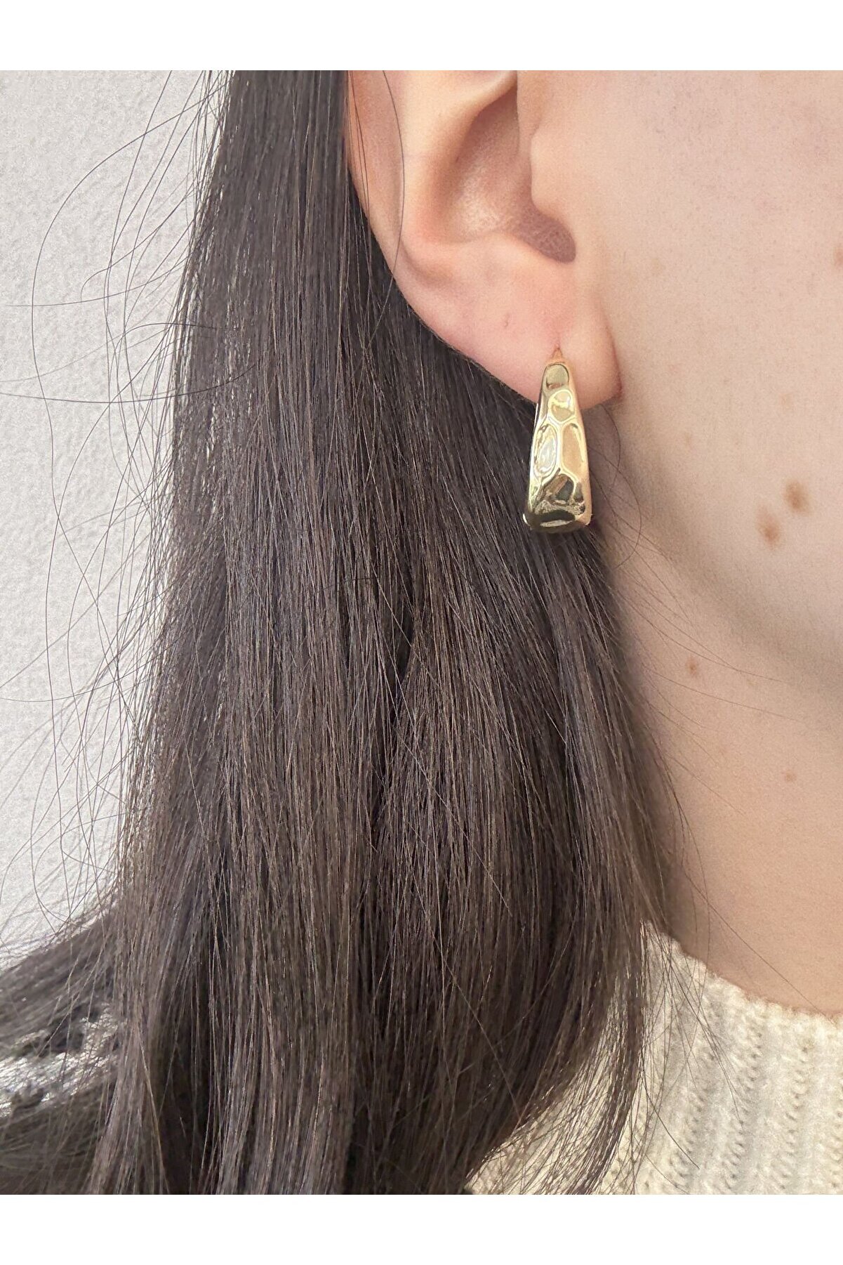 Ateli̇er Emi̇ne Ezme Model Gold Küpe