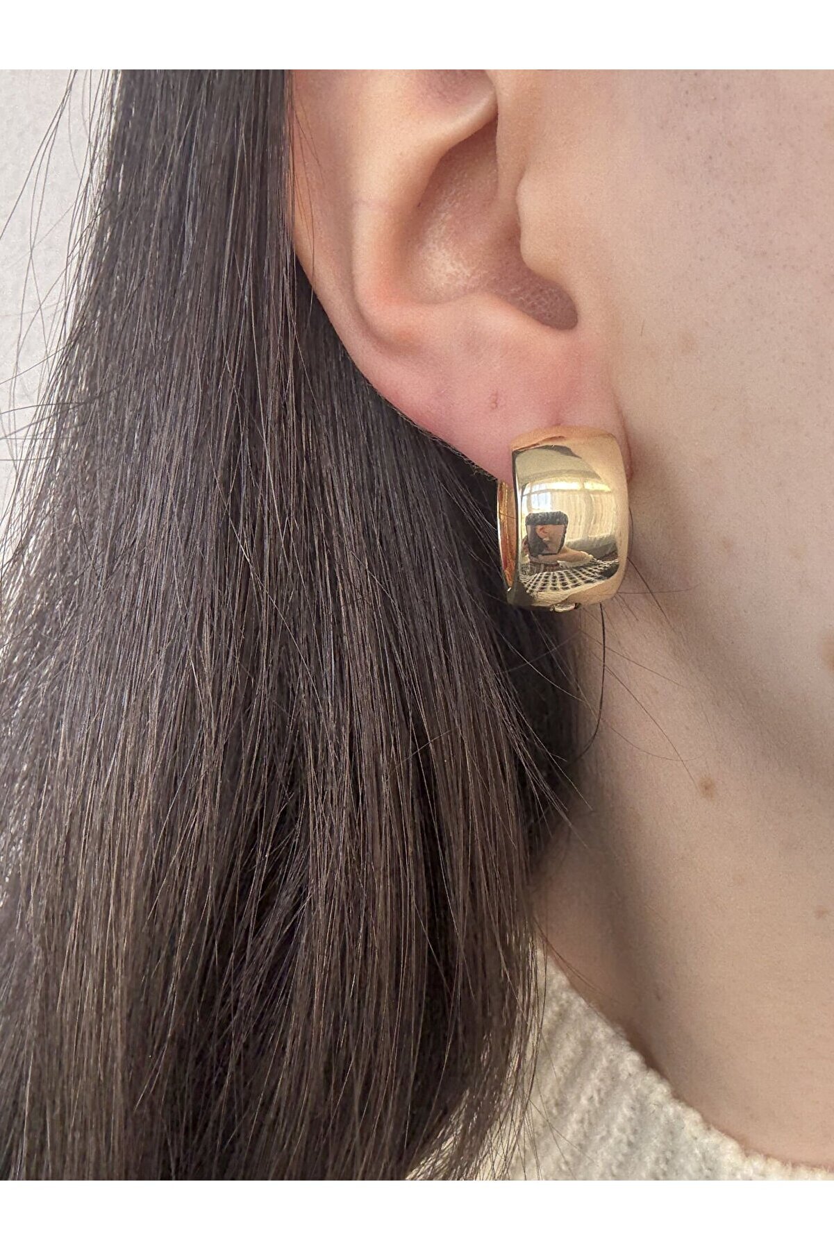 Ateli̇er Emi̇ne İri̇ Bombe Gold Küpe