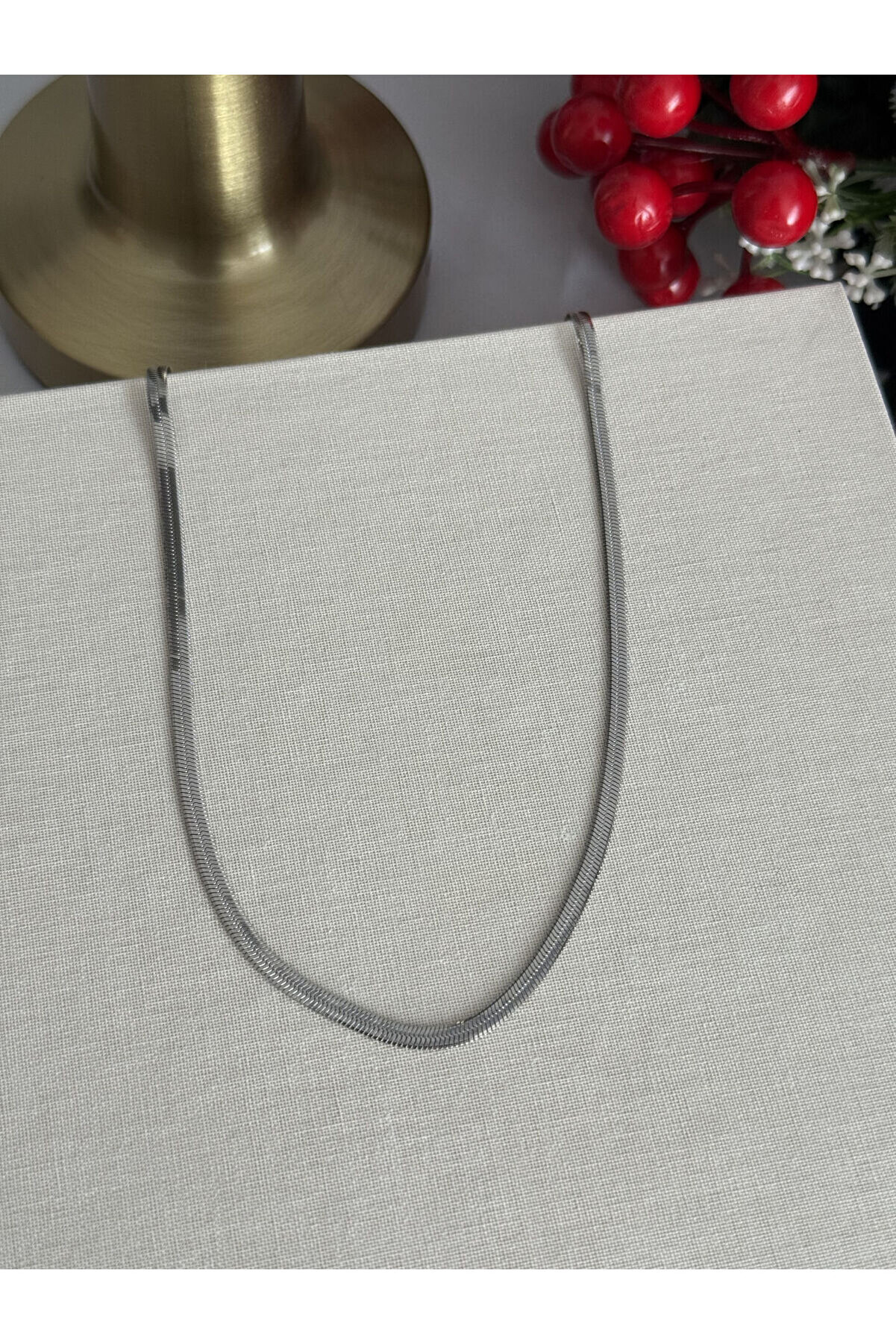 Ateli̇er Emi̇ne Si̇lver İtalyan Zi̇nci̇r Kolye