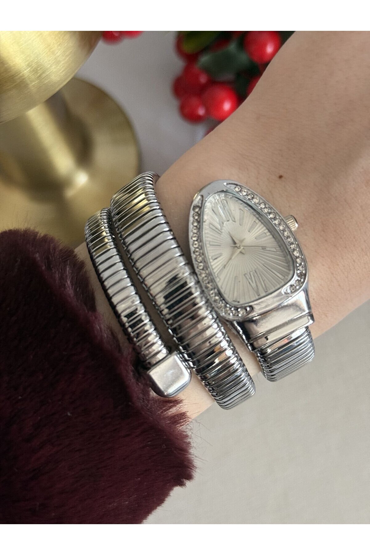 Ateli̇er Emi̇ne Si̇lver Yılan Saat