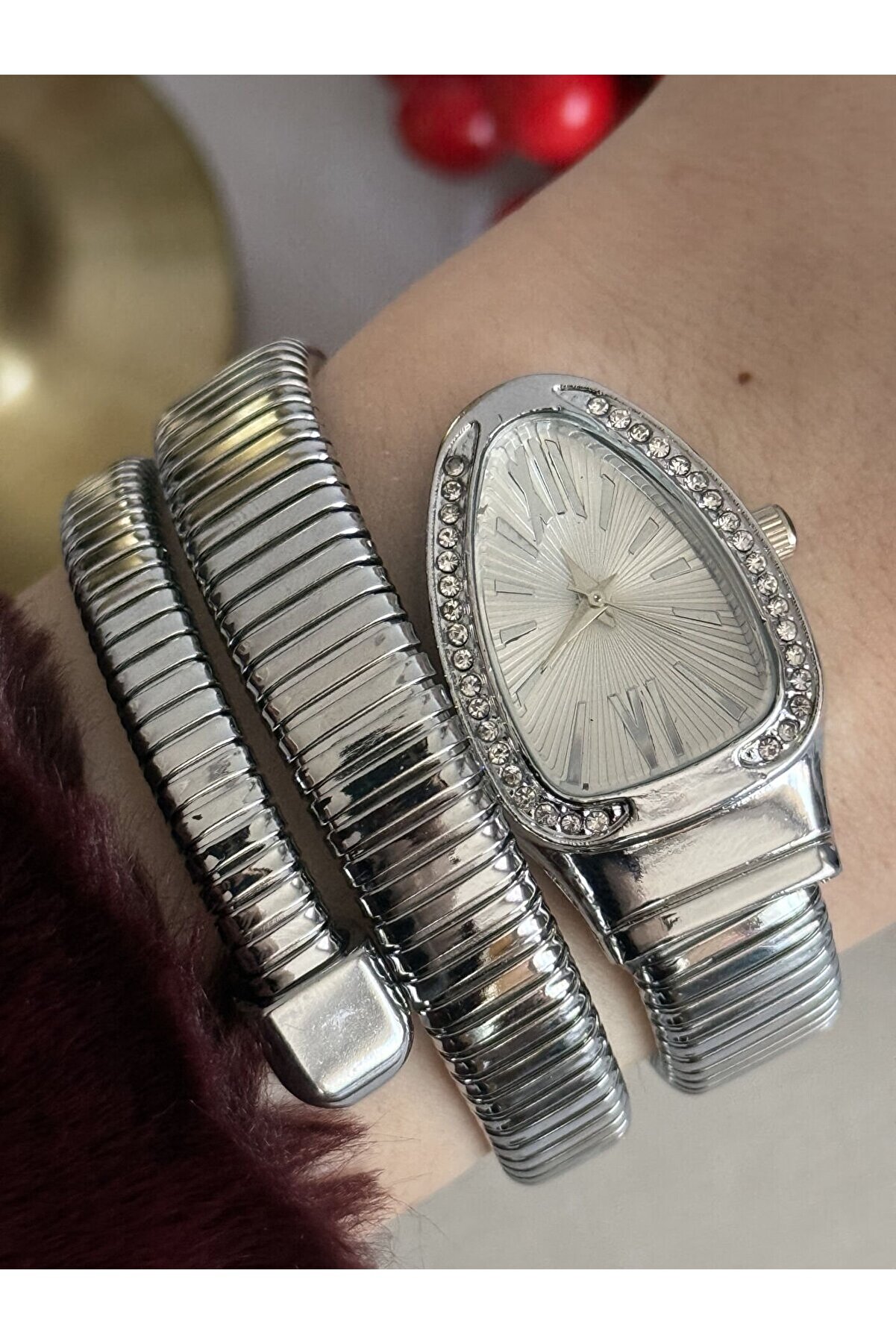 Ateli̇er Emi̇ne Si̇lver Yılan Saat