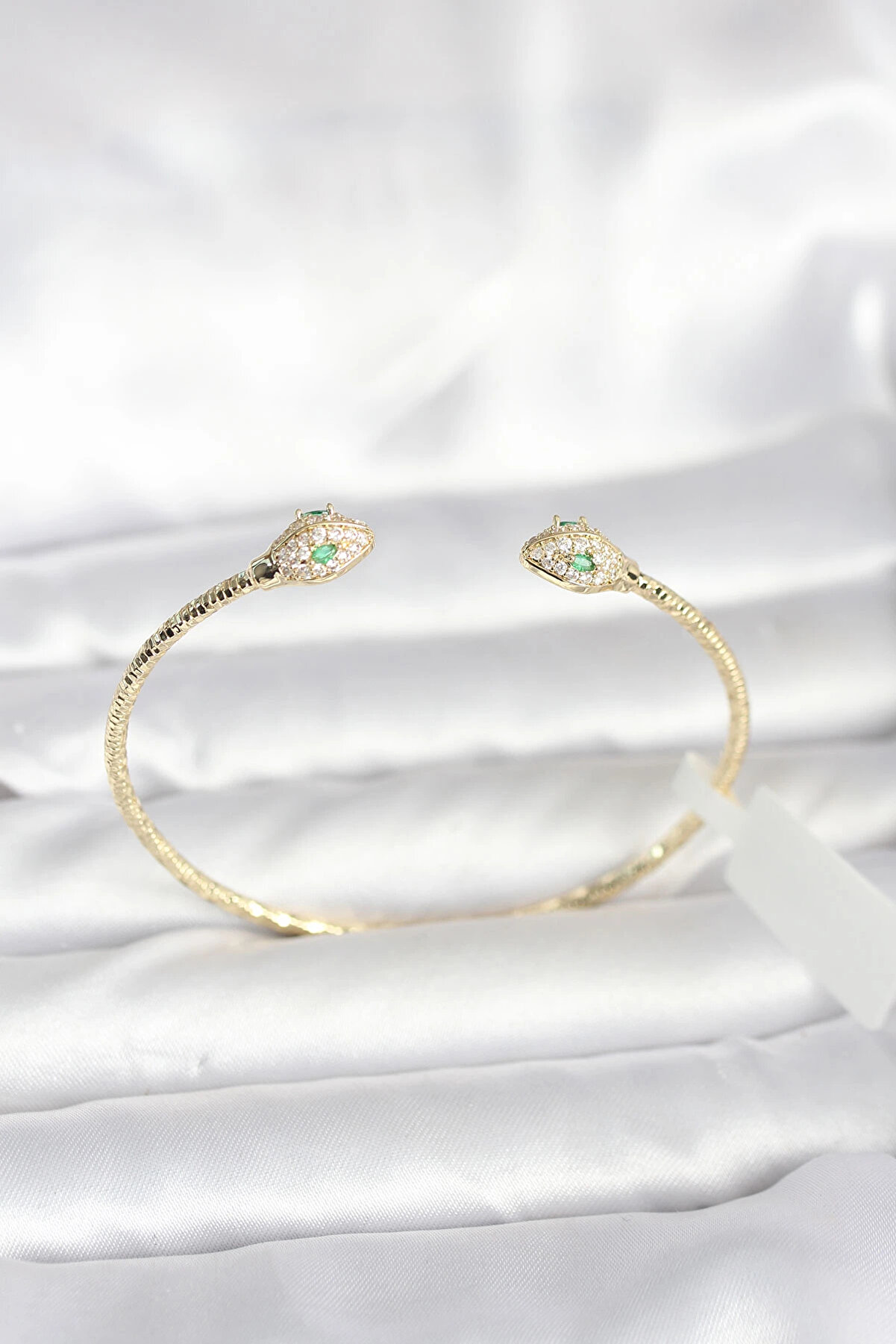 Evyora Harmonyaura Pi̇ri̇n&ccedil; Gold Renk Yılan Model Bi̇lekli̇k