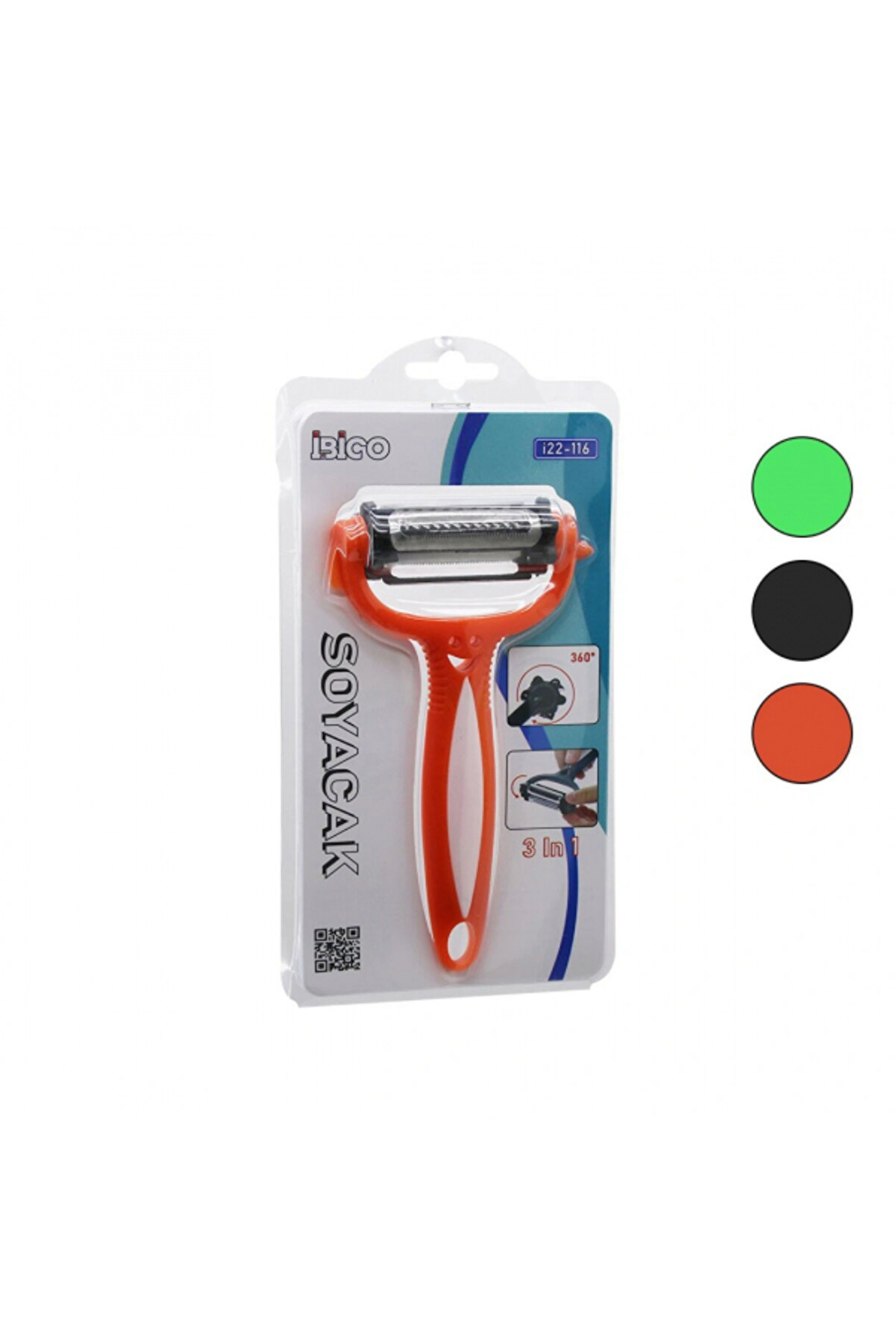 Go İthalat 3In1 Metal Soyacak Plasti̇k Saplı (5324)