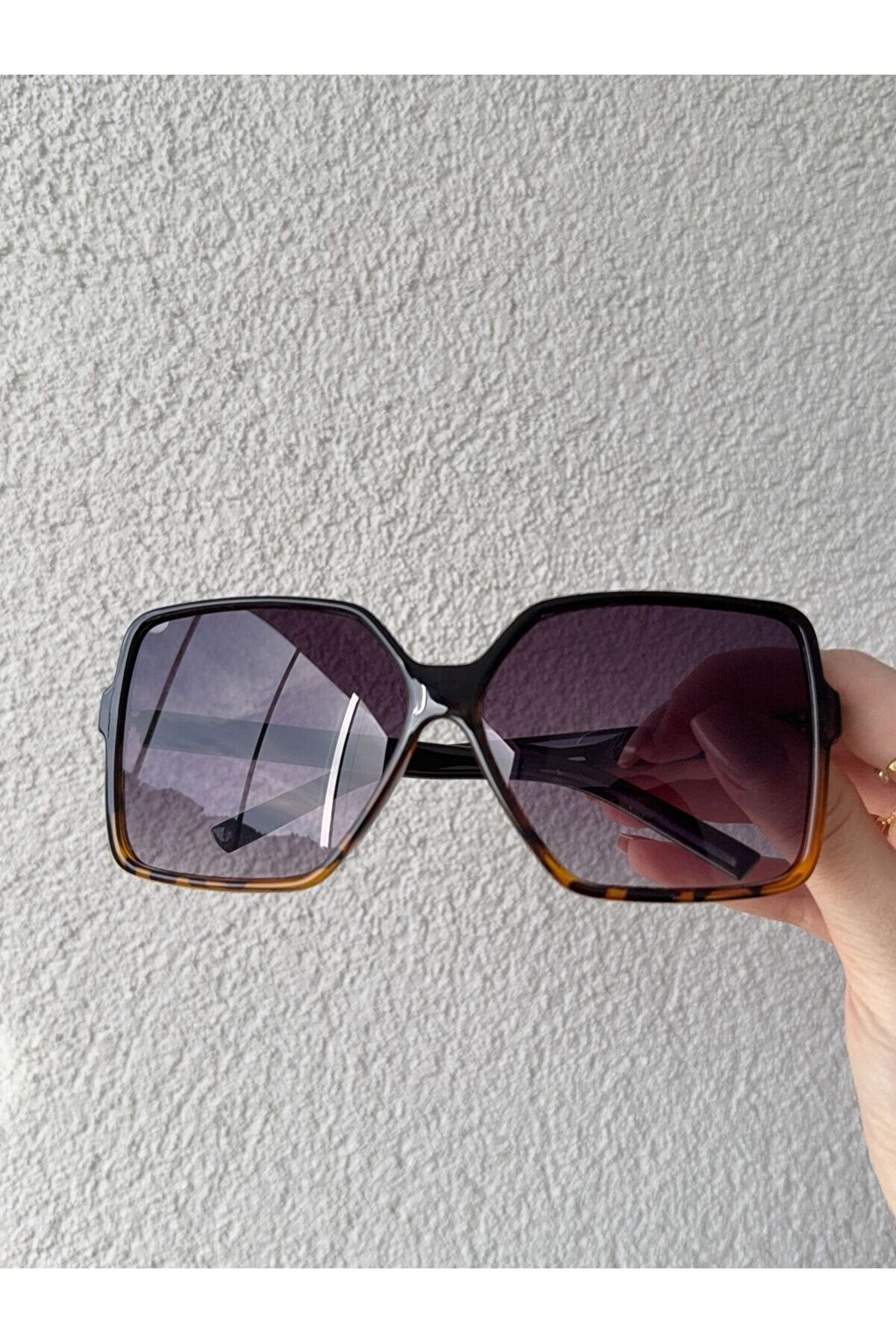 Ateli̇er Emi̇ne Cat Eye Leopar Desen Güneş Gözlüğü