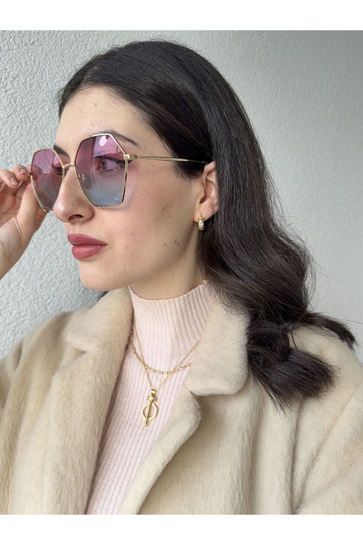 Ateli̇er Emi̇ne Geometri̇k Form Tarz Güneş Gözlüğü