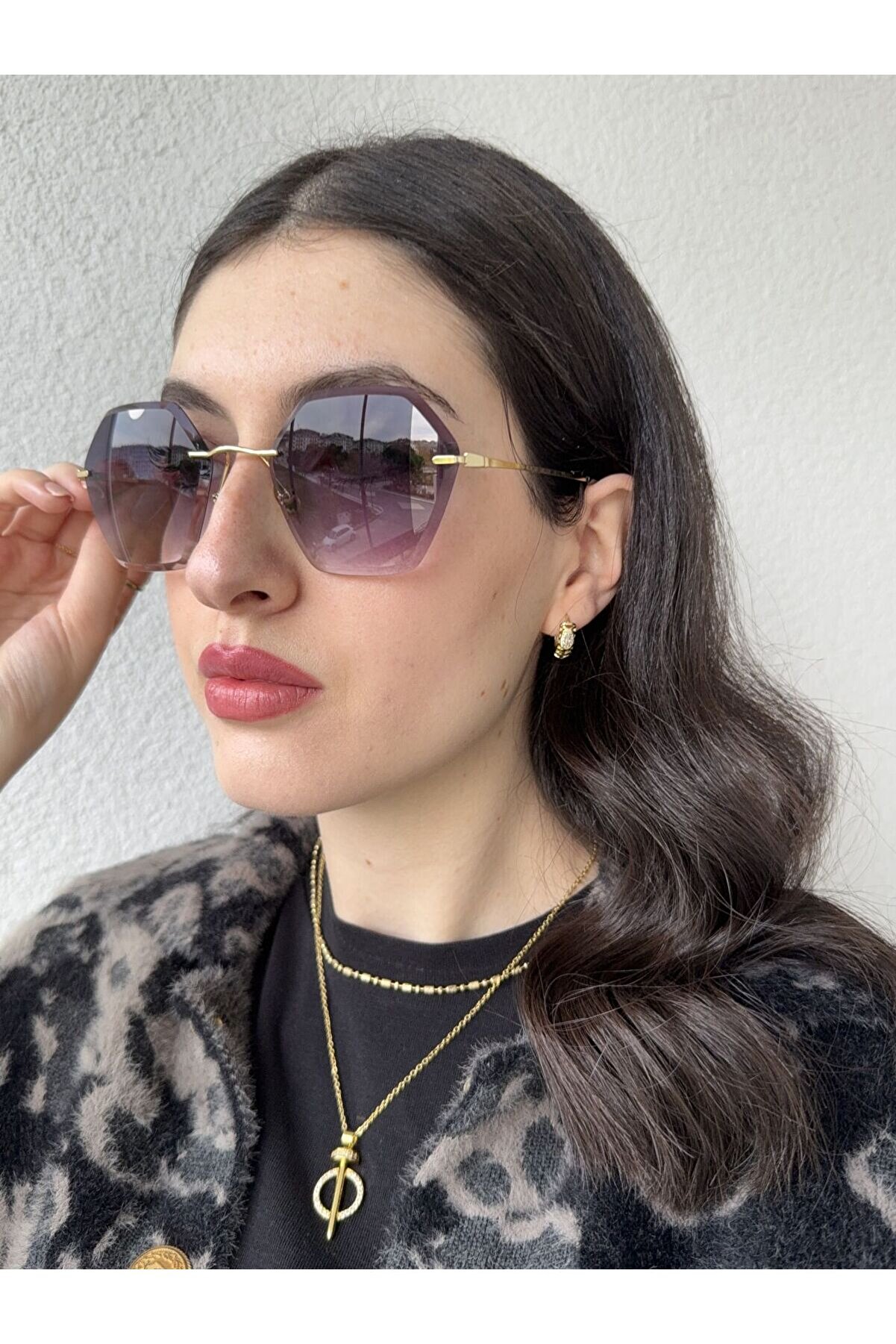 Ateli̇er Emi̇ne Geometri̇k Degrade Cam Güneş Gözlüğü