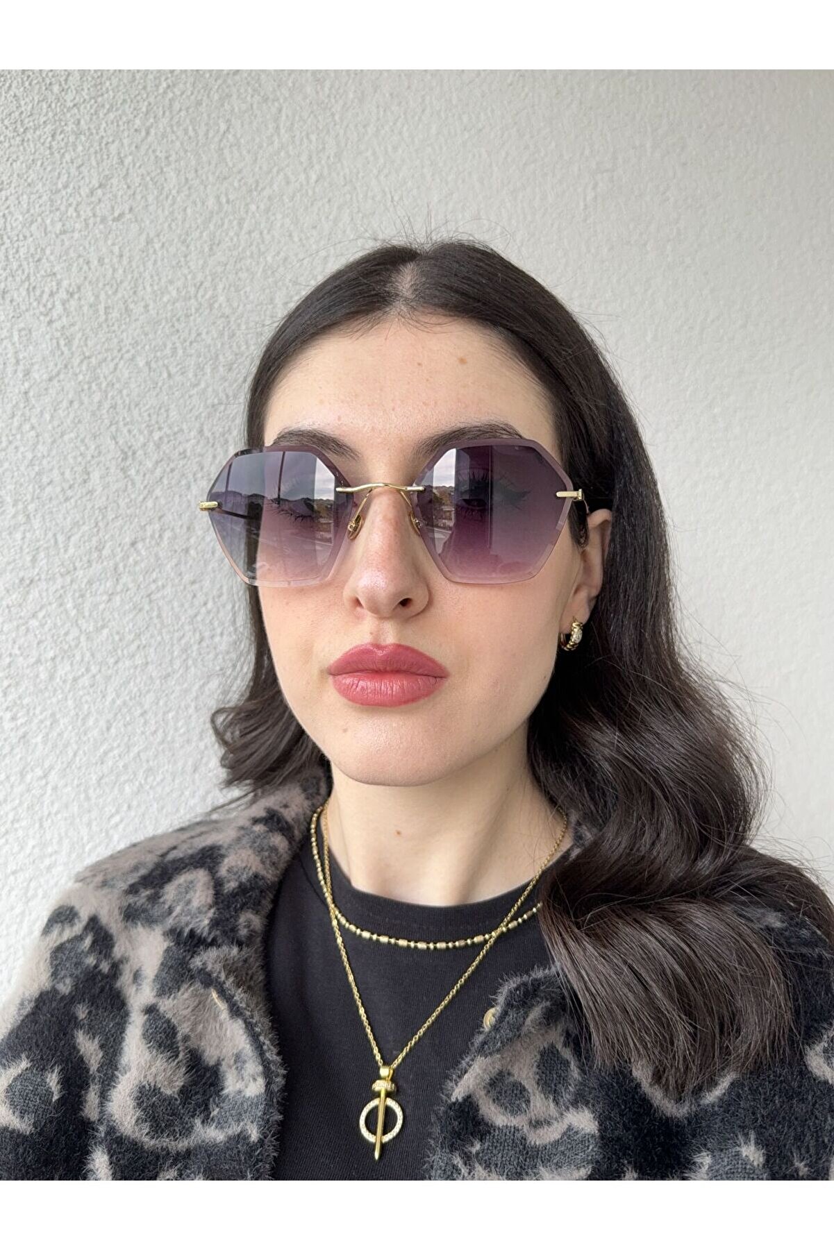 Ateli̇er Emi̇ne Geometri̇k Degrade Cam Güneş Gözlüğü
