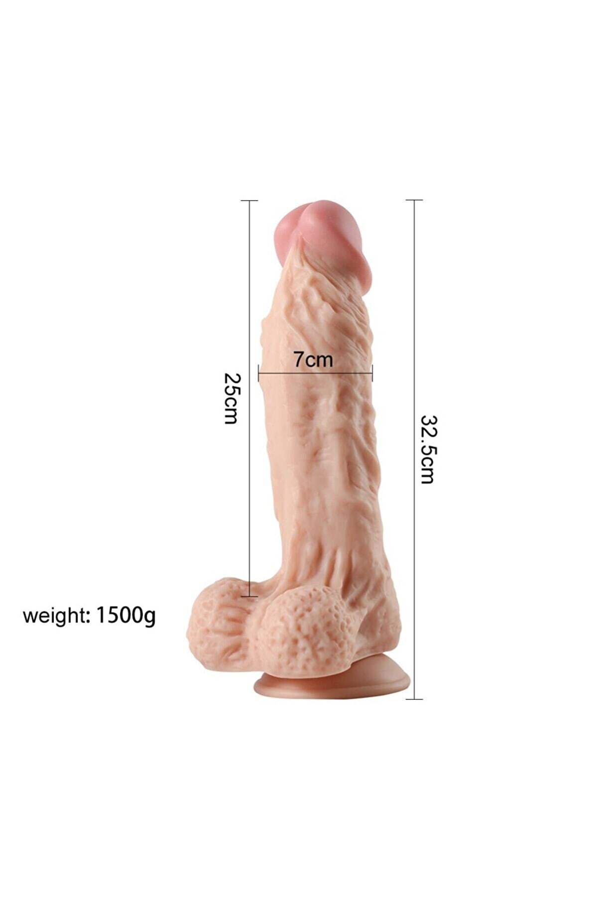 Meyrabest Di̇ldo Seri̇es Large Lei̇long 32.5 Cm Belden Bağlamalı Di̇ldo