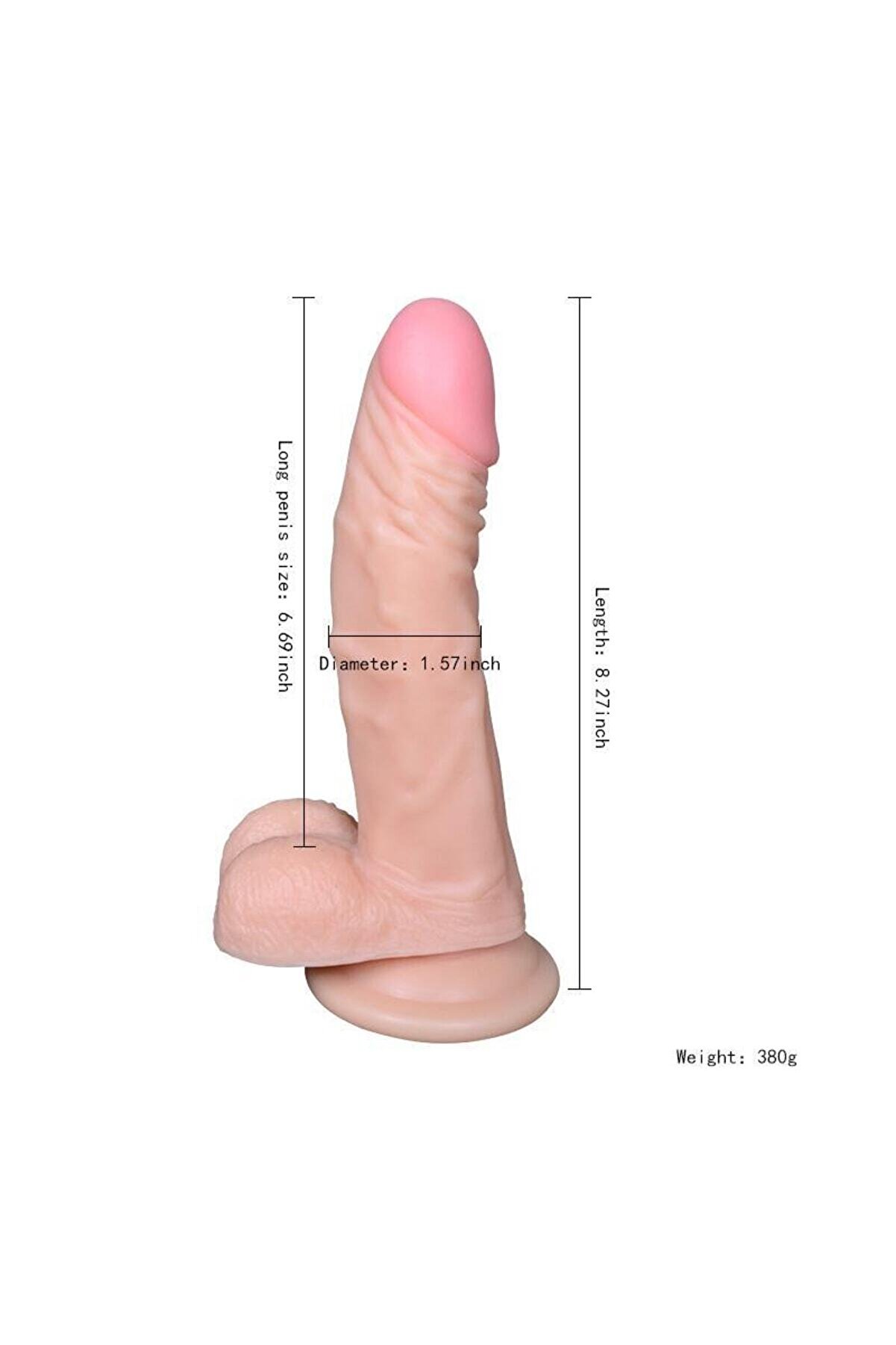 Meyrabest Xi̇ese Magi̇c Dream 21 Cm Vantuzlu Raeli̇sti̇k Peni̇s Di̇ldo