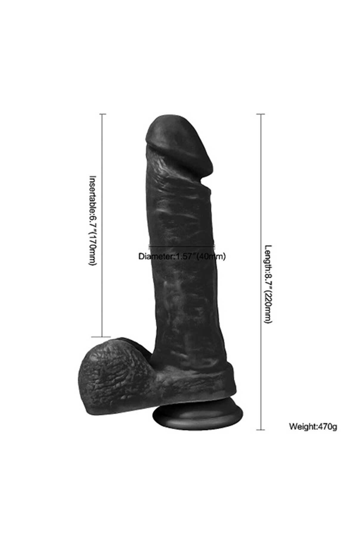 Meyrabest Xs Wolf Ki̇ng Kalın Peni̇s Et Dokusu S&uuml;per Reali̇sti̇k Di̇ldo 22 Cm