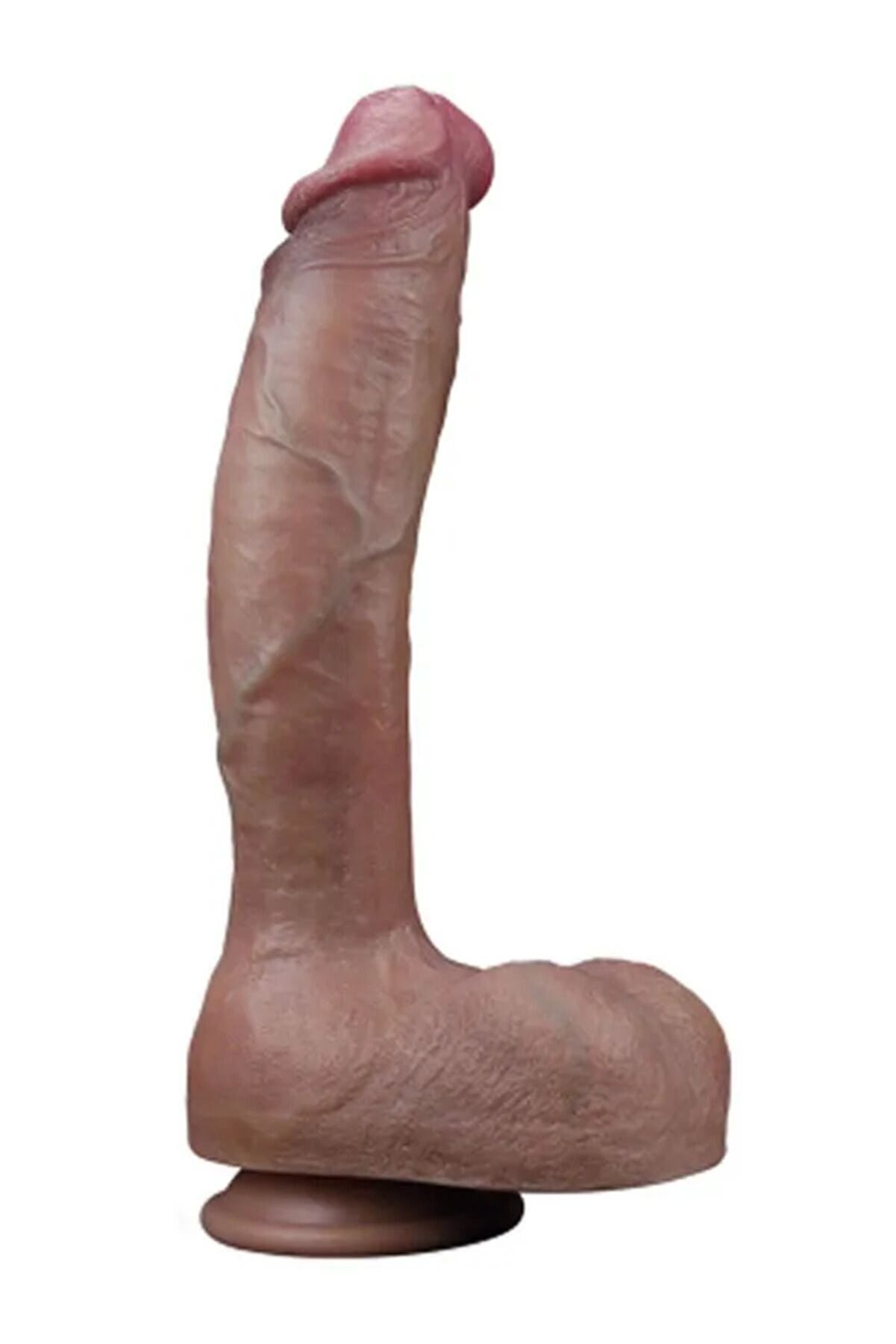 Meyrabest 10.5   Dual Layered Plati̇num Si̇li̇cone Reali̇sti̇k Di̇ldo 27 Cm