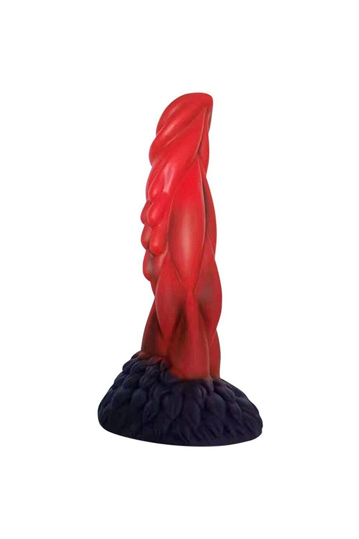 Meyrabest Monster 22 Cm Kırmızı Reali̇sti̇k Peni̇s Di̇ldo