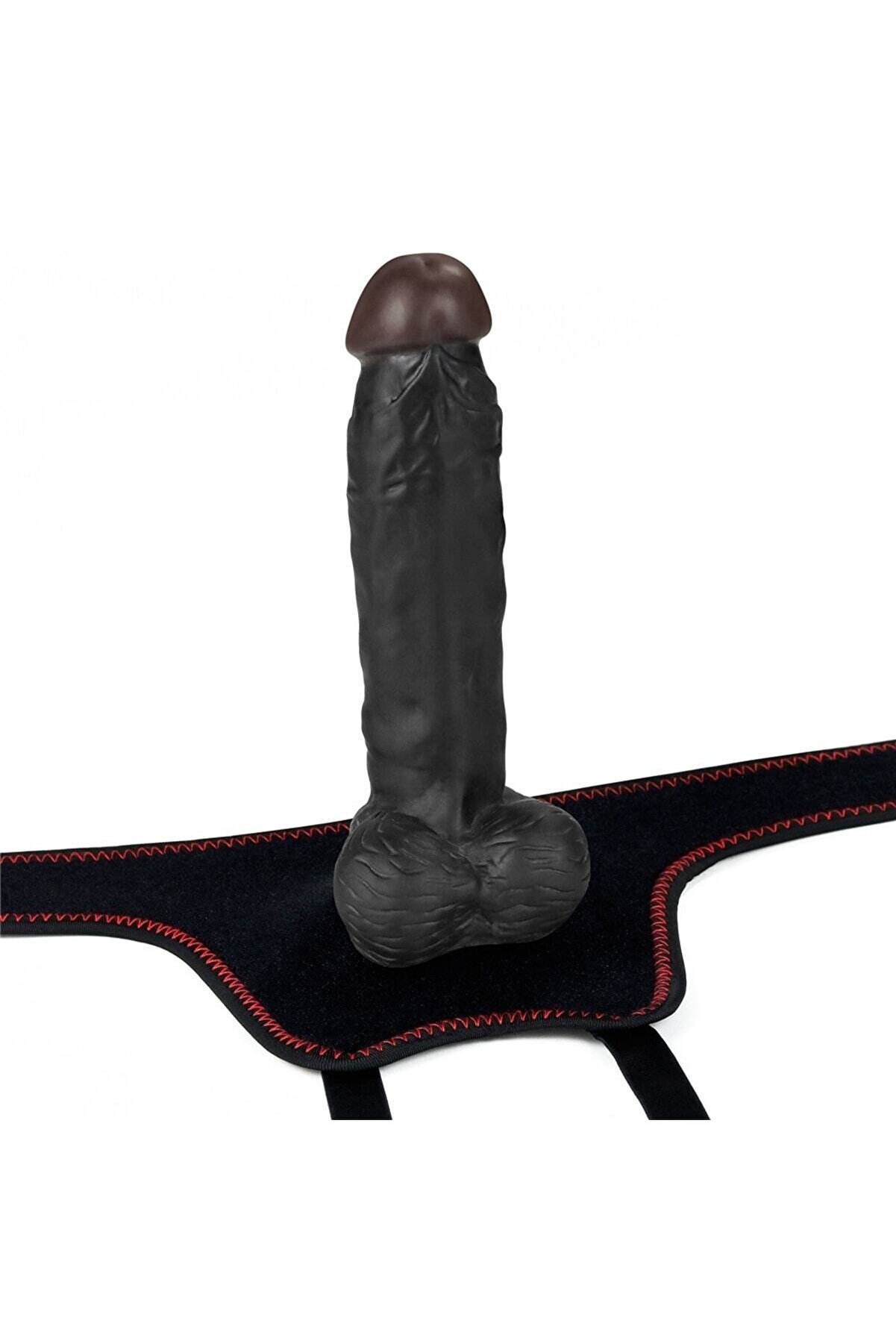 Meyrabest 19 Cm Easy Strapon Set 7.5   Black Kemerli̇ Peni̇s Di̇ldo