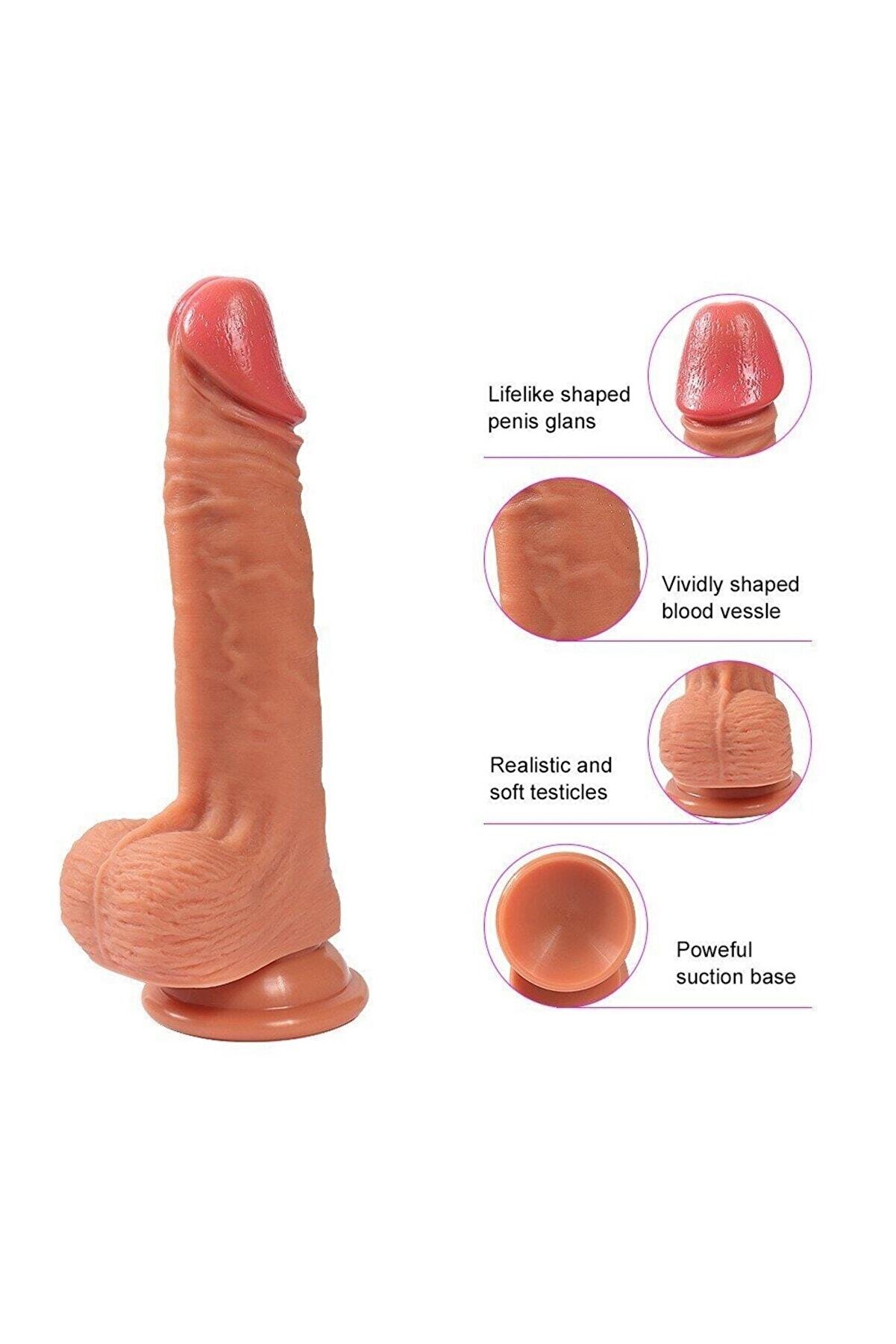 Meyrabest Kevi̇n 20 Cm Flexi̇ble Reali̇sti̇k Peni̇s 20 Cm