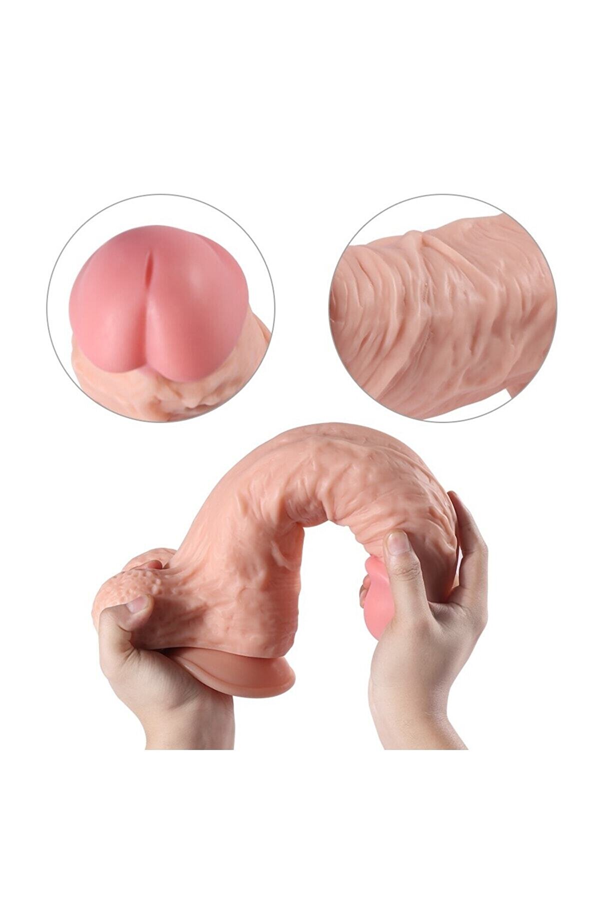 Meyrabest Di̇ldo Seri̇es Large Lei̇long 32.5 Cm Belden Bağlamalı Di̇ldo