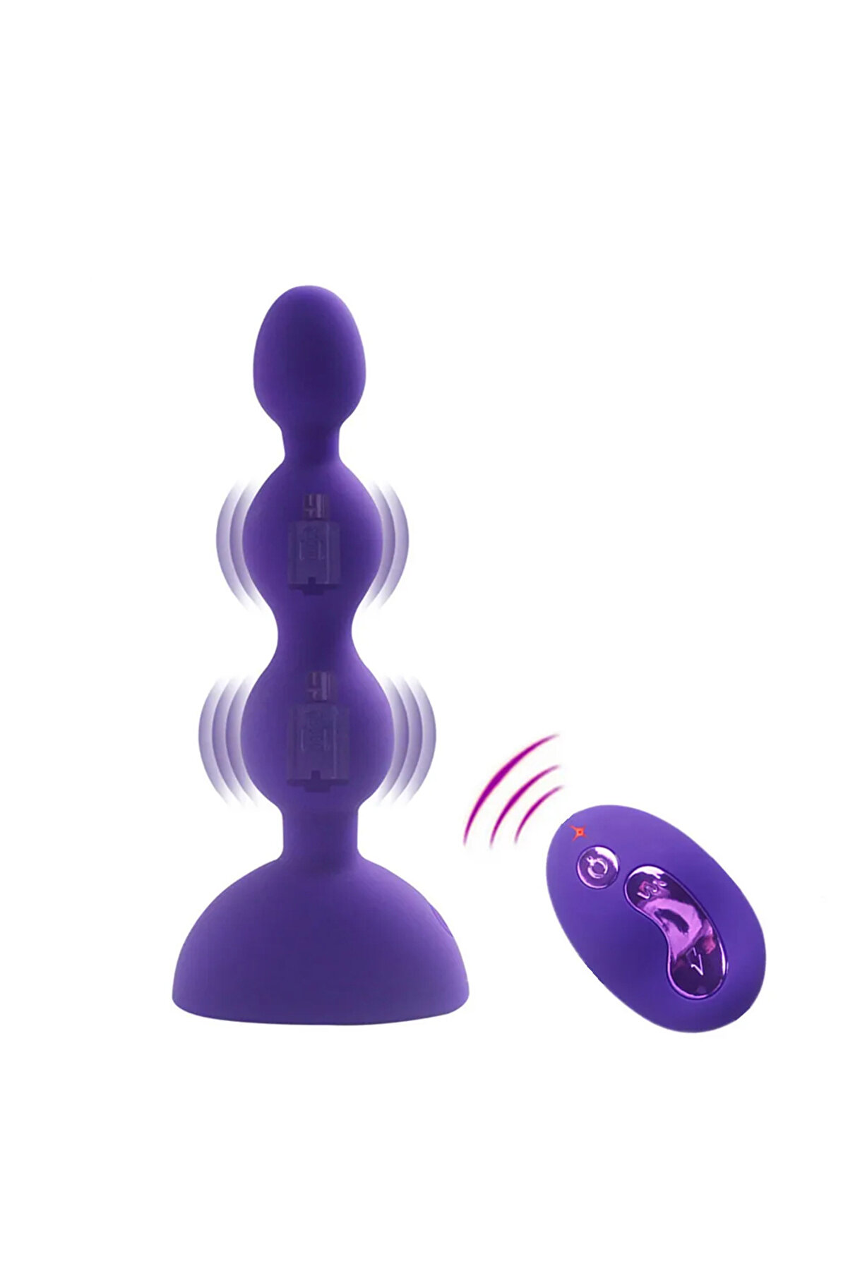 Meyrabest Aphrodi̇si̇a Si̇li̇cone Beads Uzaktan Kumandalı Boncuk Anal Vi̇brat&ouml;r-Purple