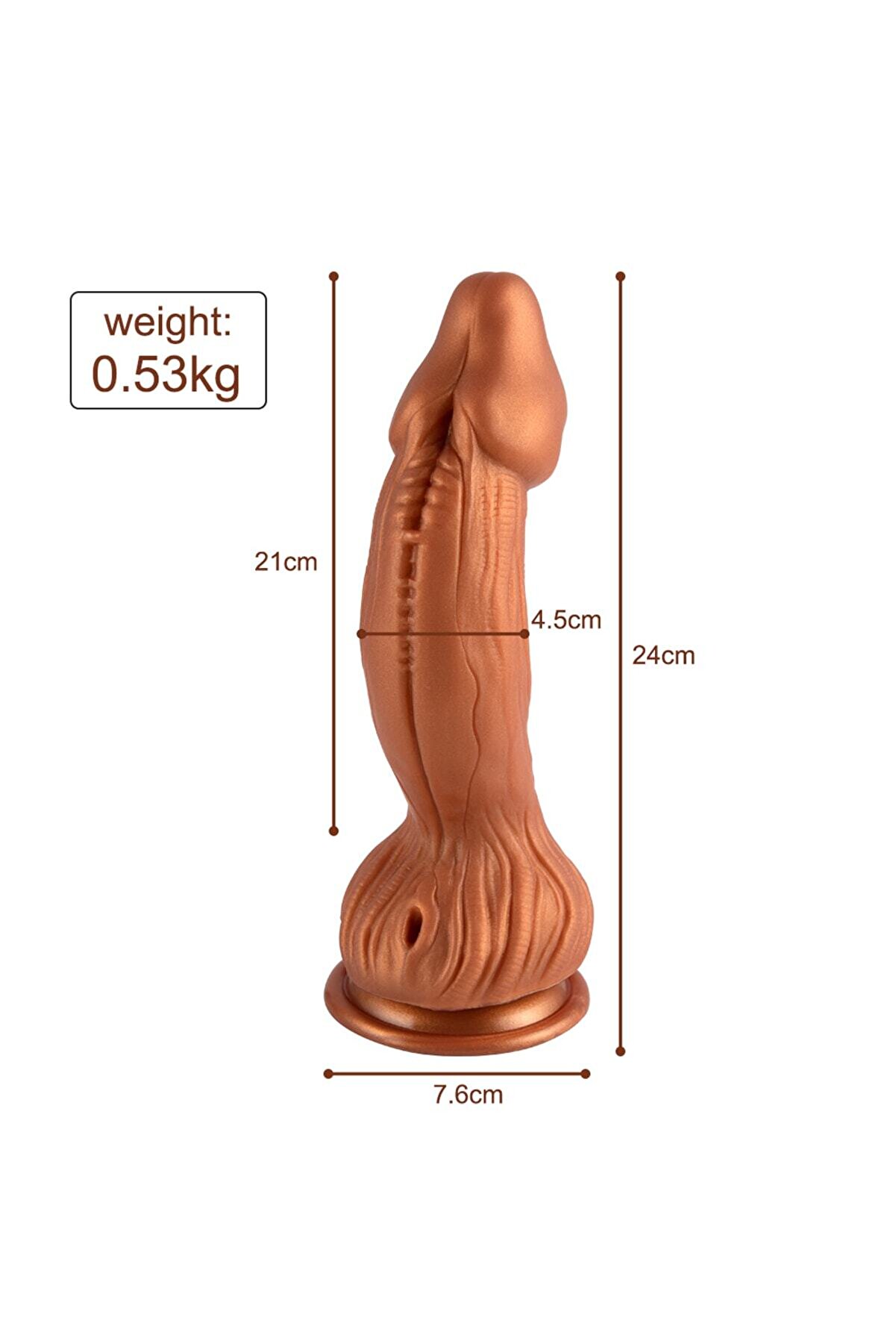 Meyrabest Monster 24 Cm Reali̇sti̇k Peni̇s Di̇ldo