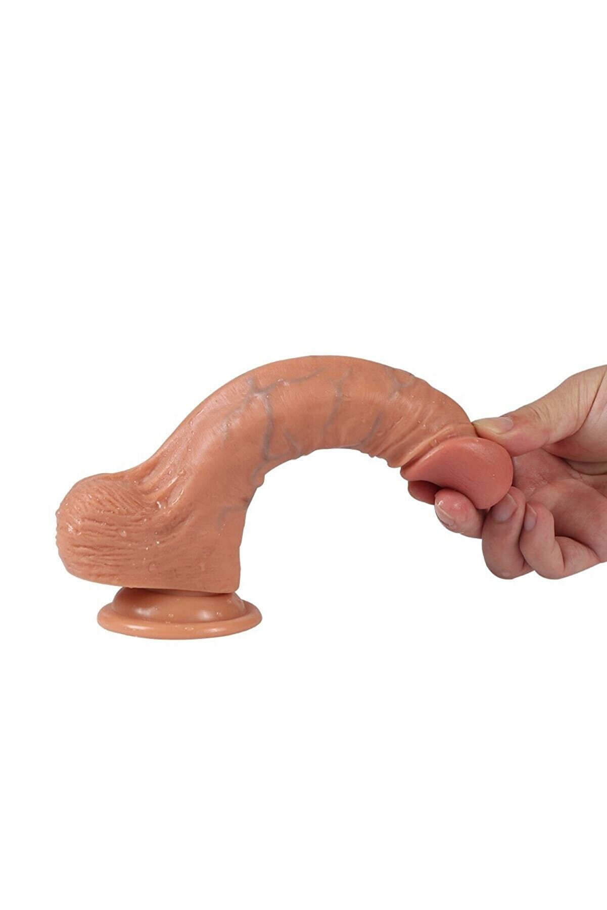 Meyrabest Yumuşak Doku 20 Cm &Ccedil;i̇ft Katmanlı Strapon Kemerli̇ Peni̇s