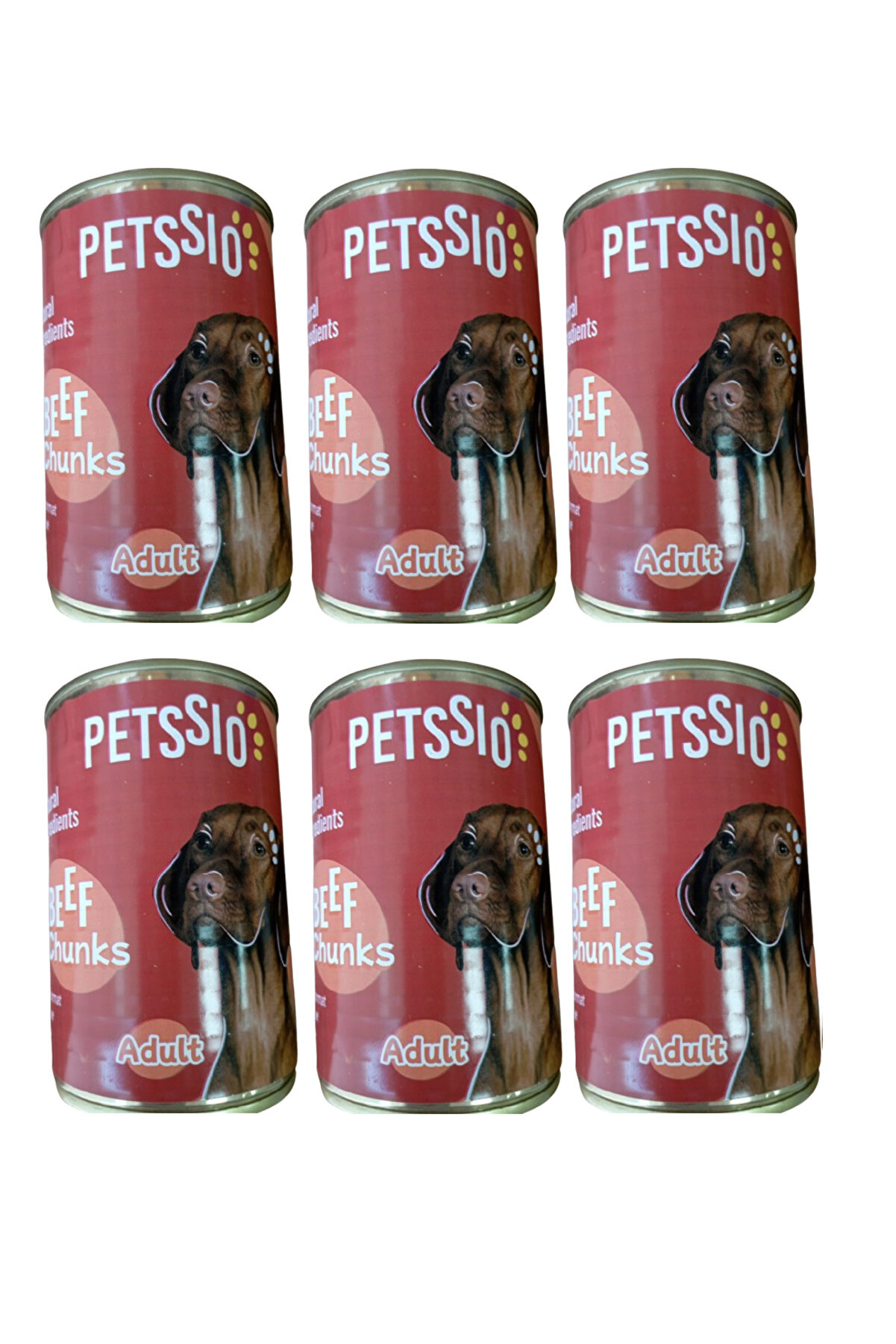 Bri̇sk Yeti̇şki̇n K&ouml;pek Dana Etli̇ Konserve Yaş Mama 415G X 6 Adet