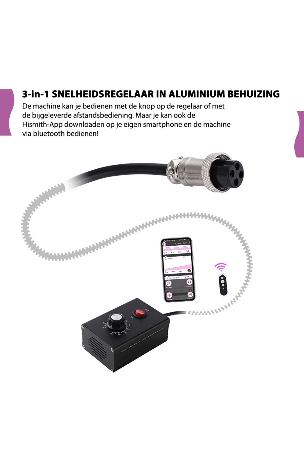 Erox Hi̇smi̇th Table Top 2.0 Max 100 Watt Telefon Kontroll&uuml; Seks Maki̇nesi̇