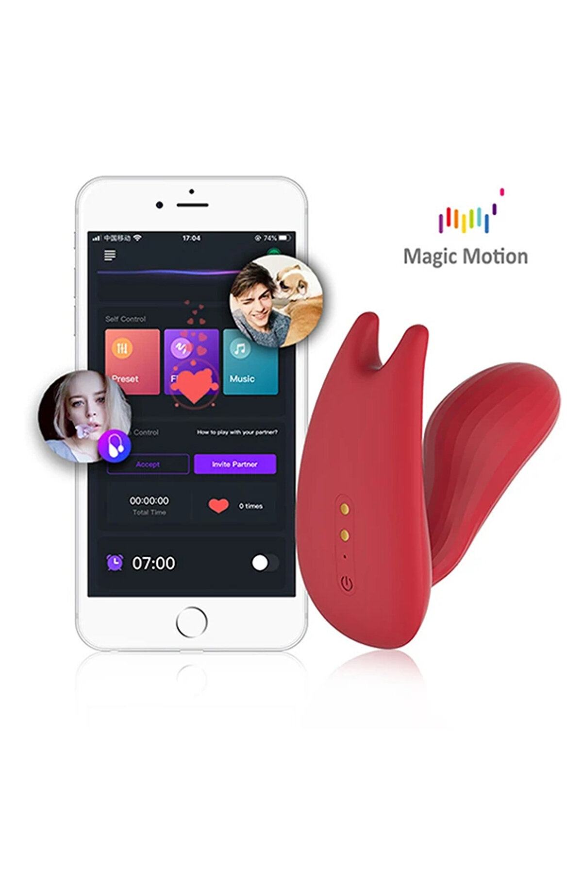 Erox Magi̇c Moti̇on Umi̇ Telefon Kontroll&uuml; Vi̇brat&ouml;r