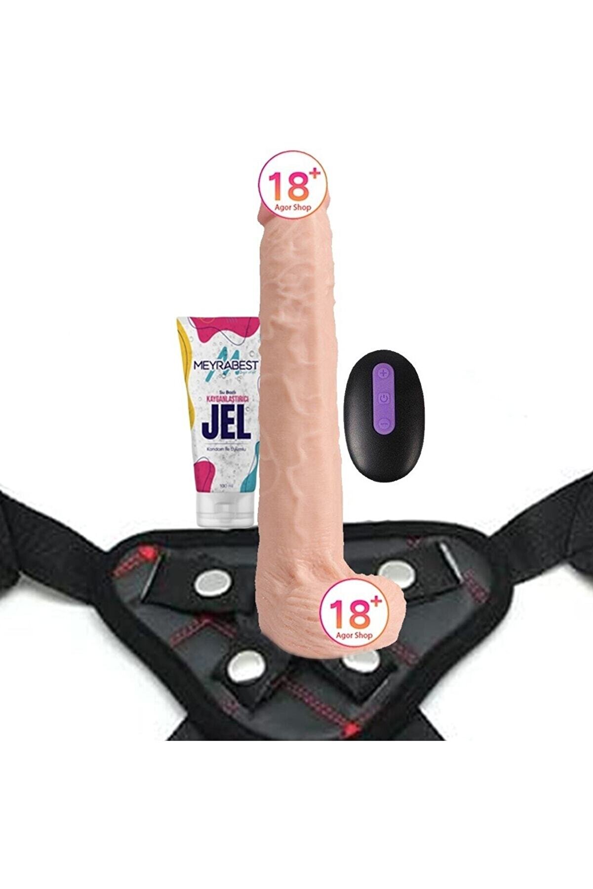 Erox Di̇ldo Seri̇es Bart 29.5 Cm Şarjlı Reali̇sti̇k Vi̇brat&ouml;r