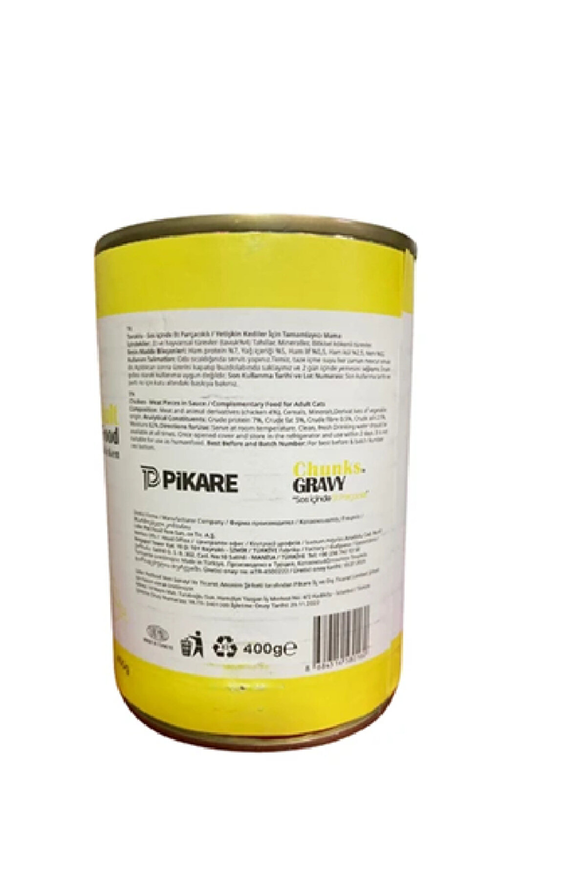 Motto Tavuk Etli̇ Yeti̇şki̇n Kedi̇ Konserve Mama 400 Gr. X 12 Adet