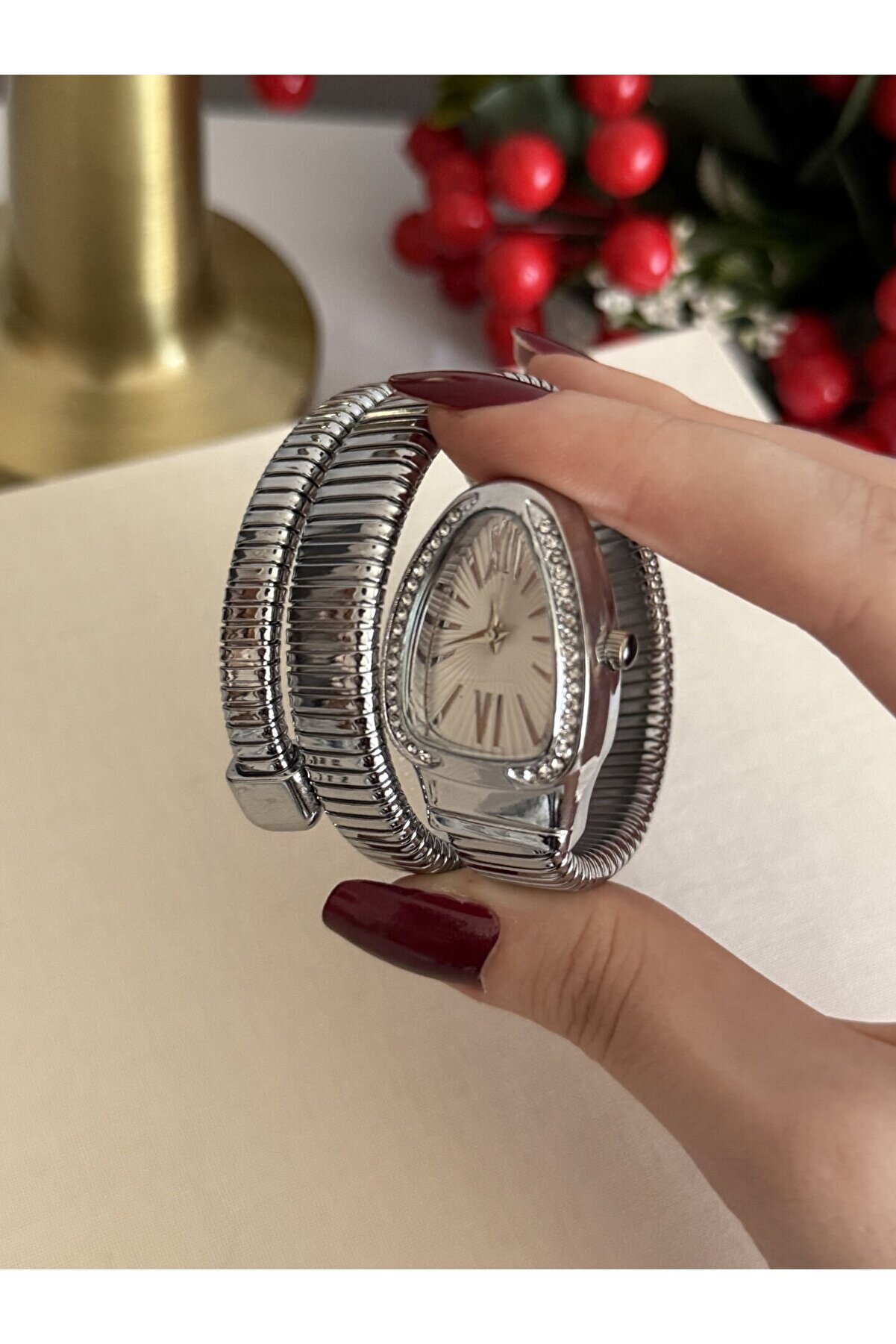 Ateli̇er Emi̇ne Si̇lver Yılan Saat