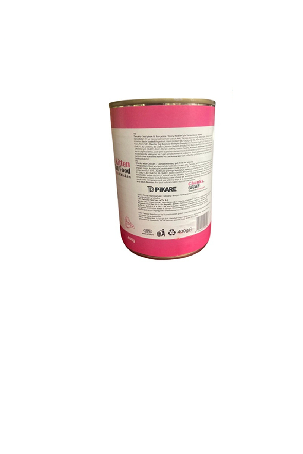 Motto Tavuk Etli̇ Gravy Yavru Kedi̇ Konserve Mama 400 Gr. - 12 Adet