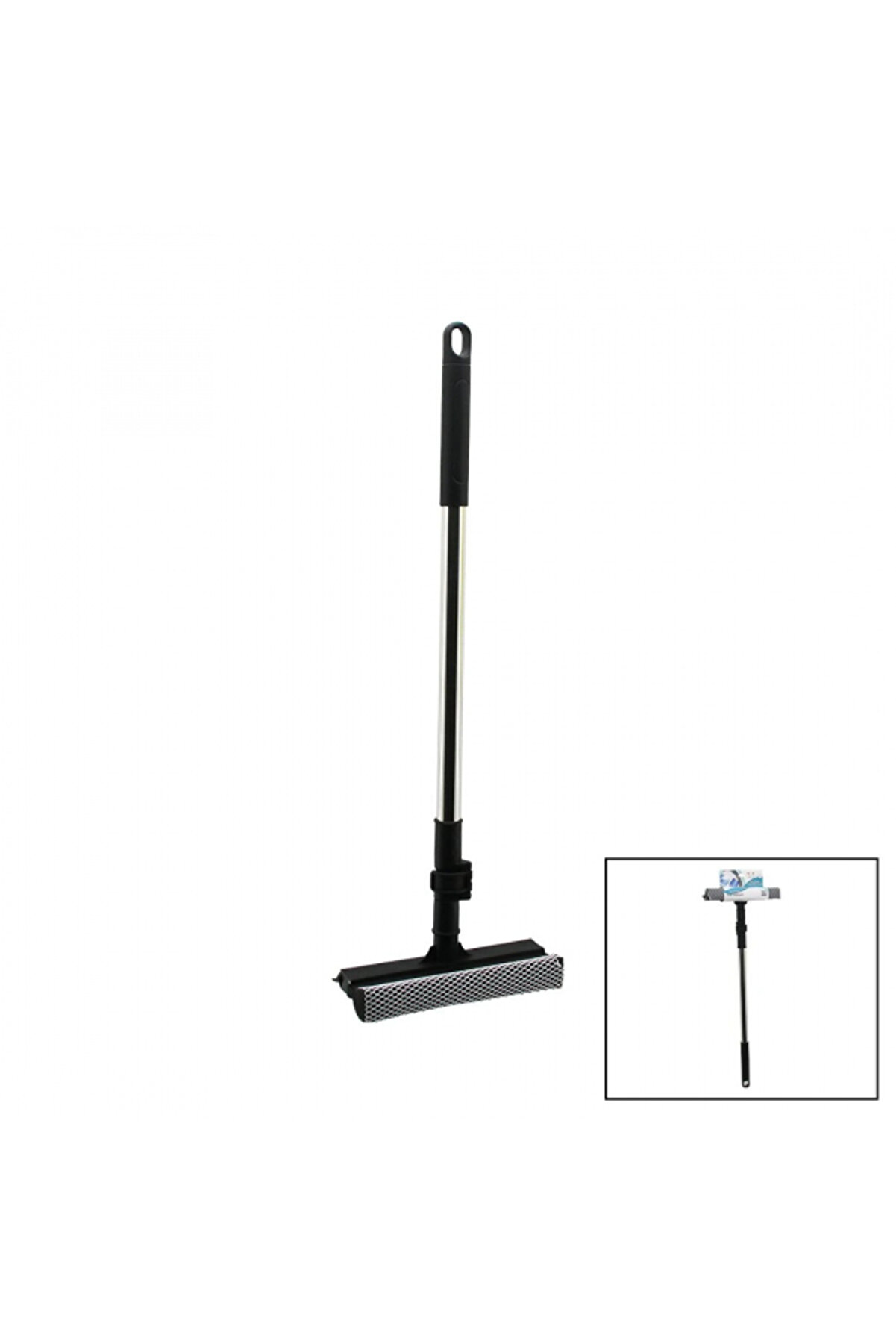 Go İthalat 2İn1 Başlı=&Ccedil;ekpas - Fi̇le Kaplı S&uuml;nger &Ccedil;ok Ama&ccedil;lı Y&uuml;zey Temi̇zli̇k Mop - Camsi̇l Ki̇li̇tli̇ Uzayan Metal Sa